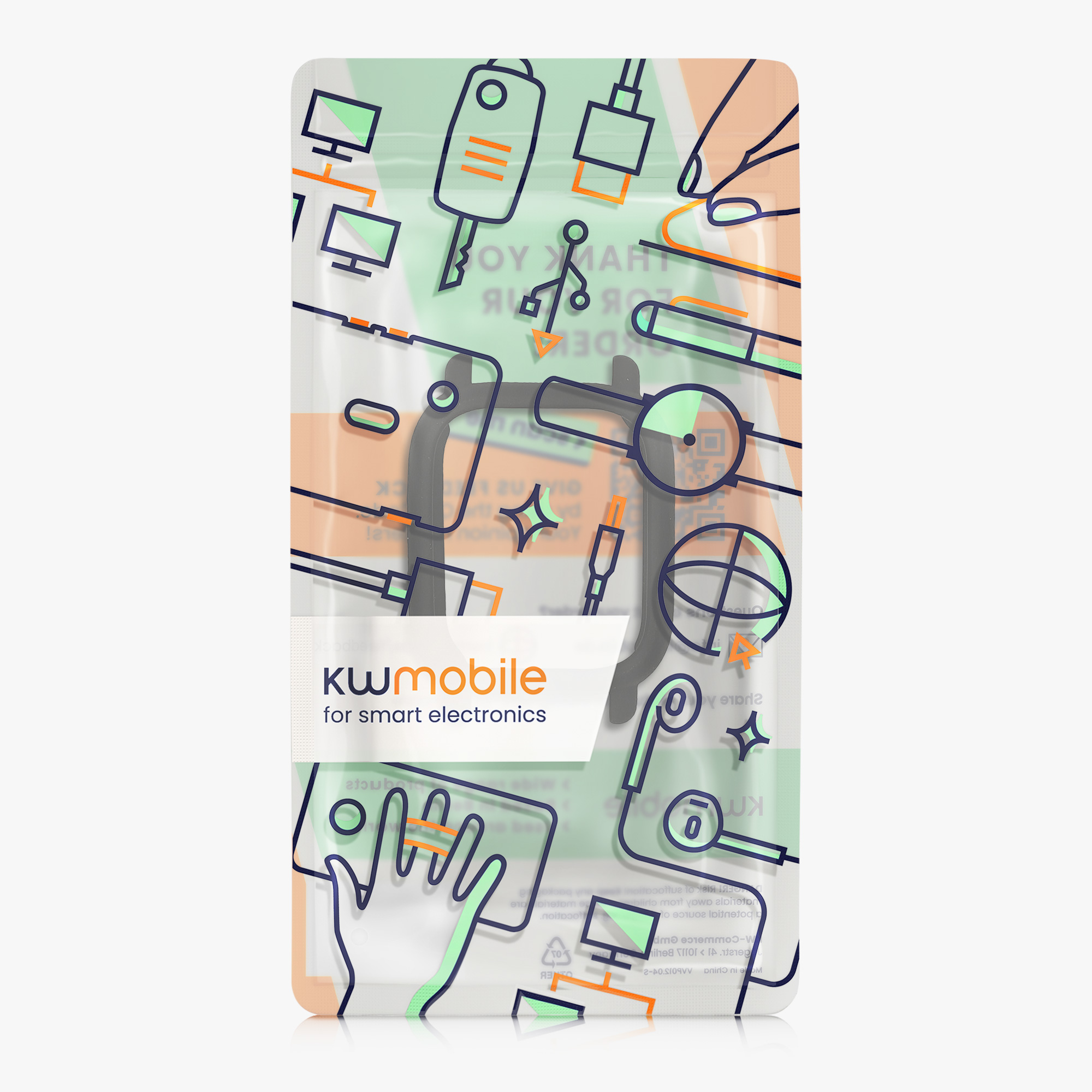 kwmobile ochranný kryt na chytré hodinky Redmi Watch 5 Lite - černá