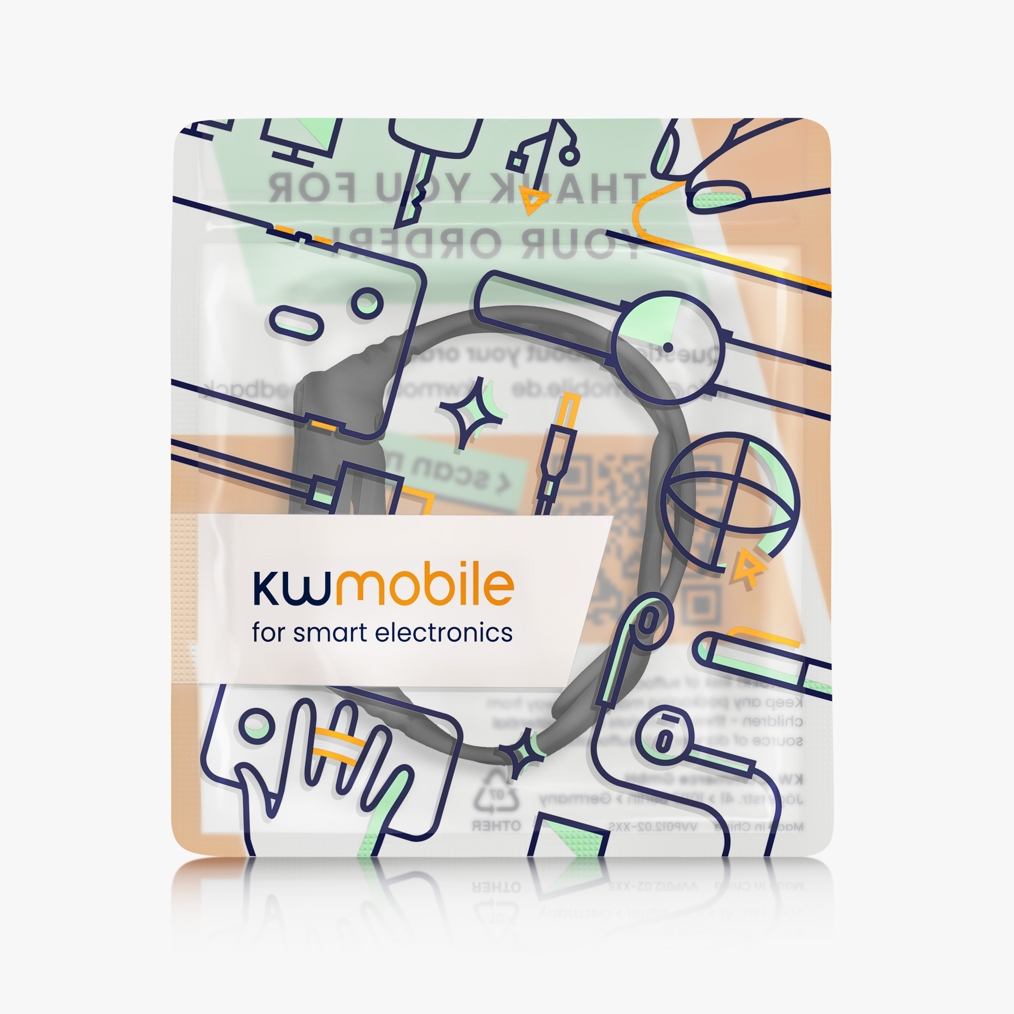 kwmobile řemínek k hodinkám Redmi Watch 3 Active / Redmi Watch 3 Lite - černá