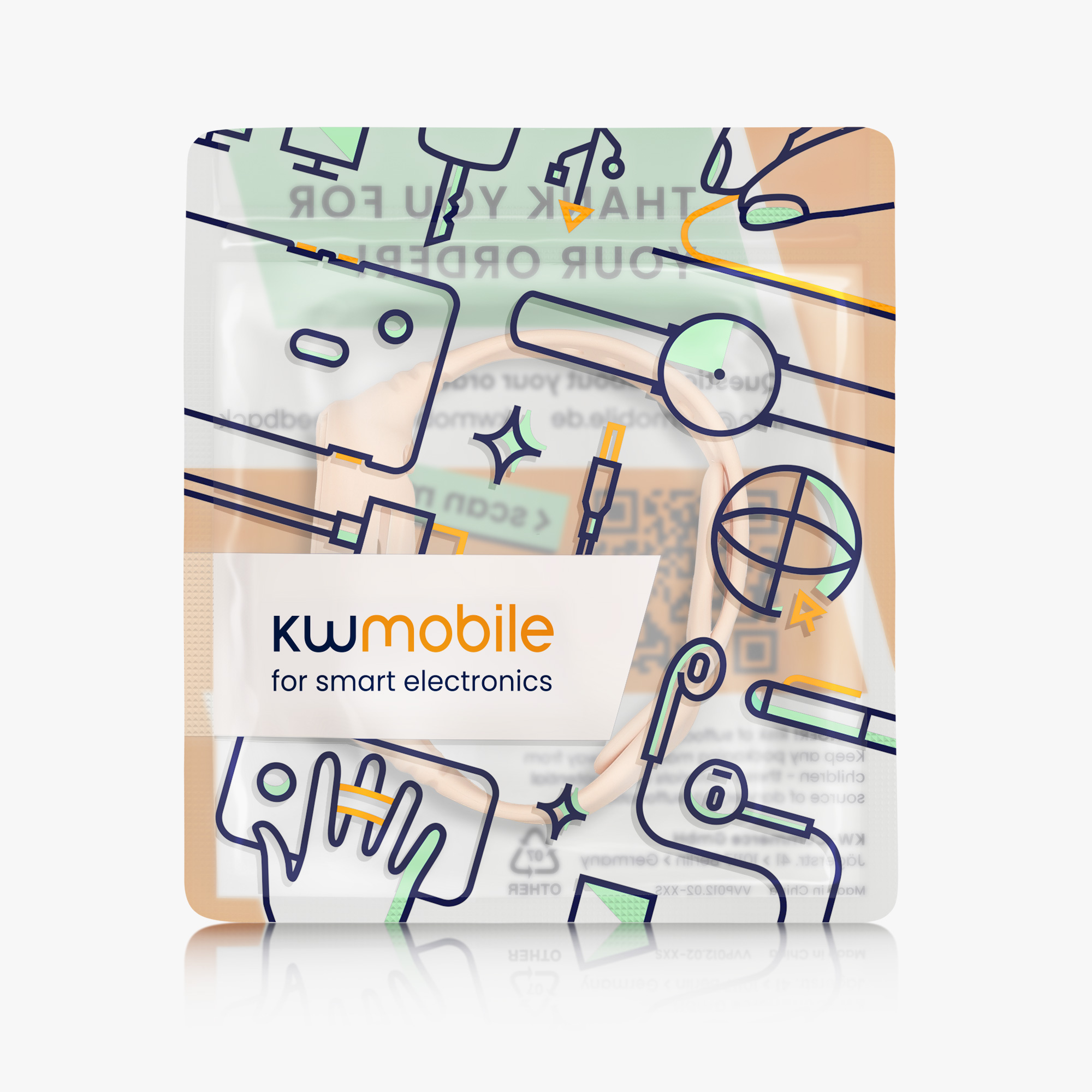 kwmobile řemínek k hodinkám Redmi Watch 3 Active / Redmi Watch 3 Lite - pudrově růžová