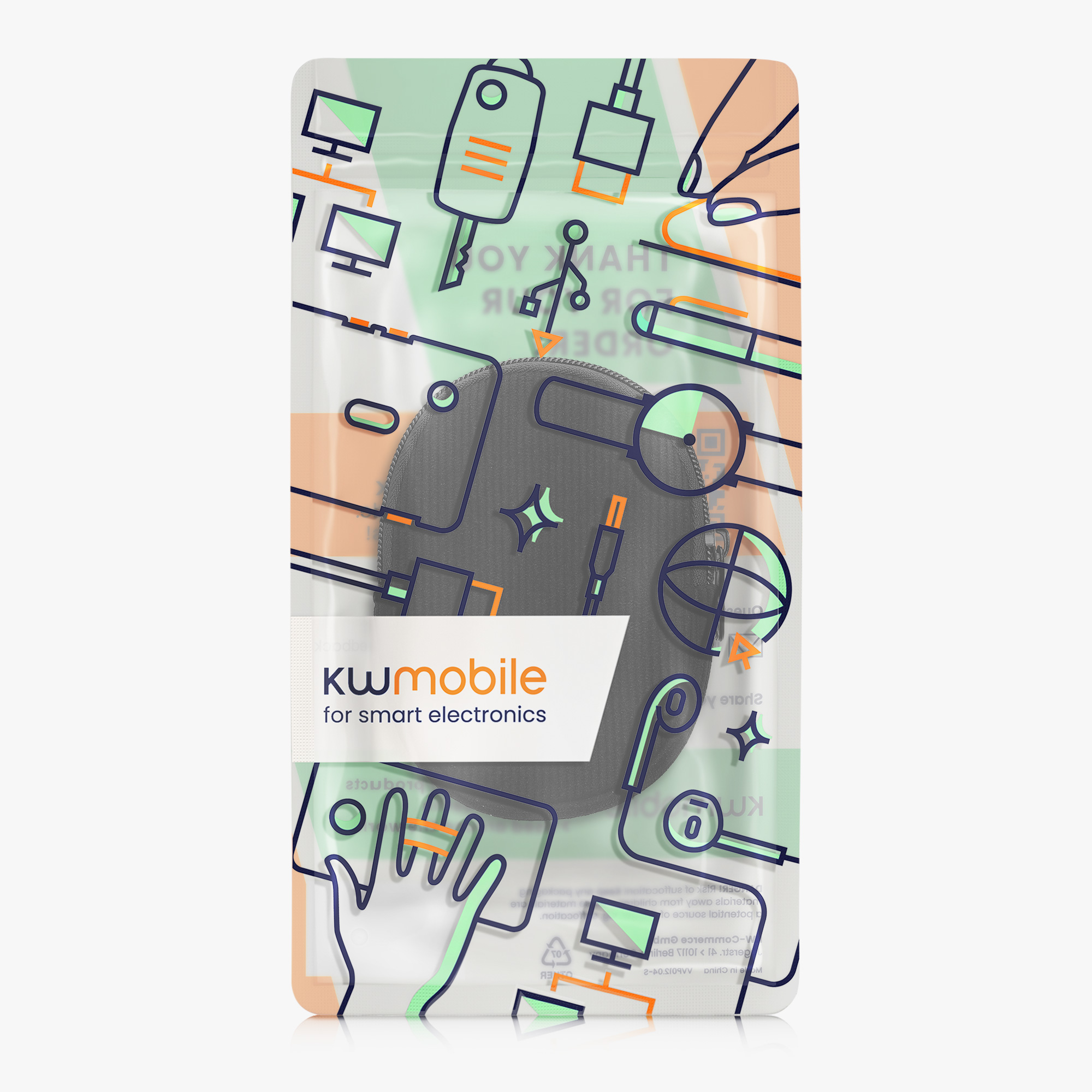 Kwmobile Pouzdro na myš Logitech MX ANYWHERE 3 / ANYWHERE 3S Carry černá