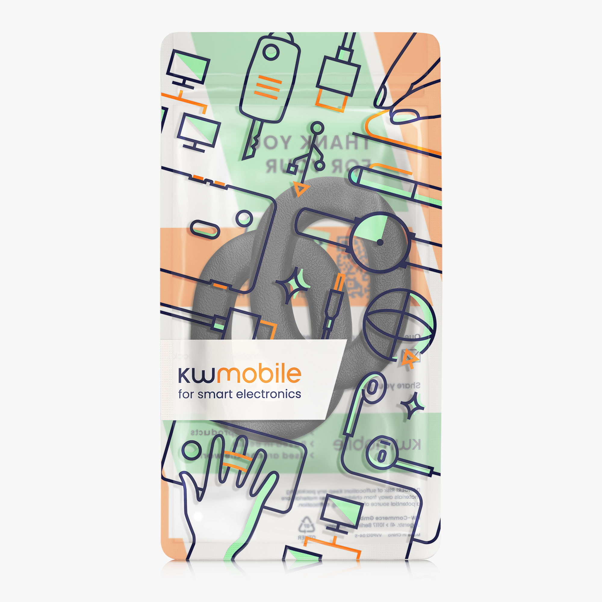 Náhradní náušníky kwmobile pro 3M WorkTunes - 2 ks - černá