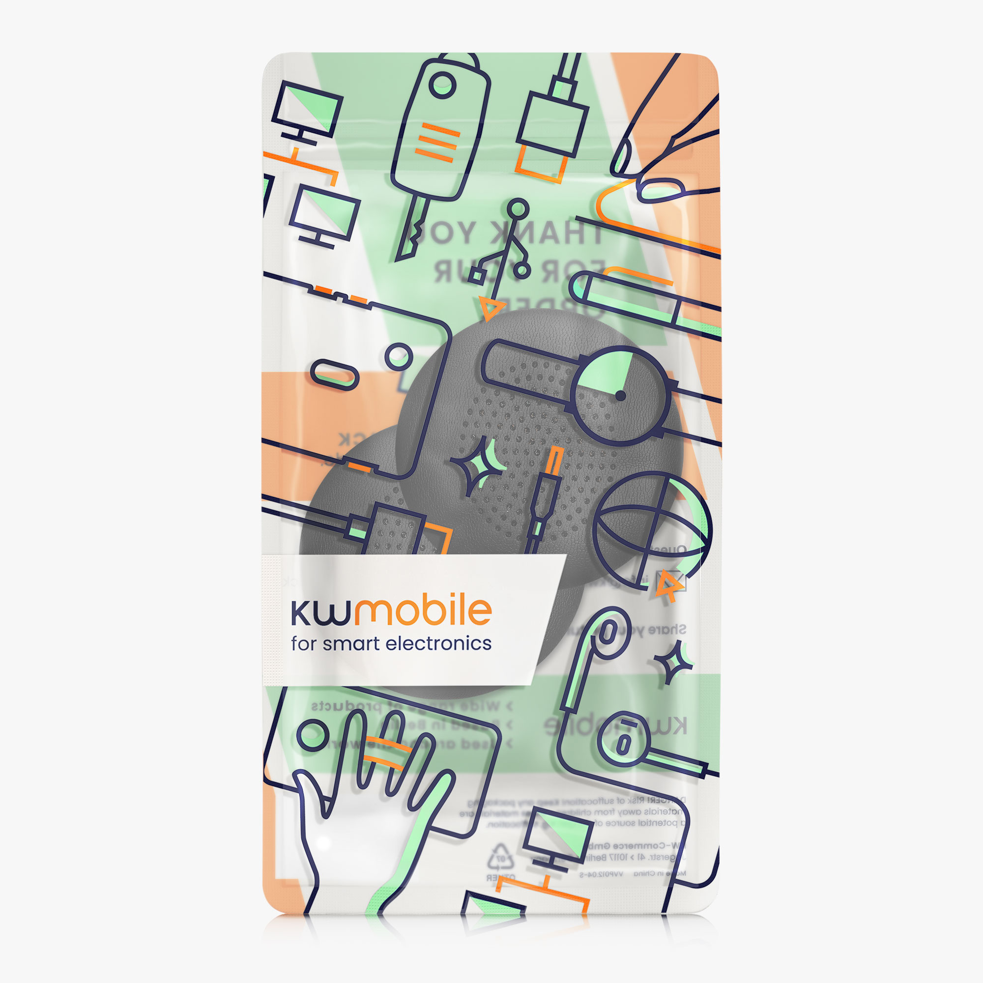 Náhradní náušníky kwmobile - 2 ks - Logitech Zone 900 / Zone Wireless Plus - černá