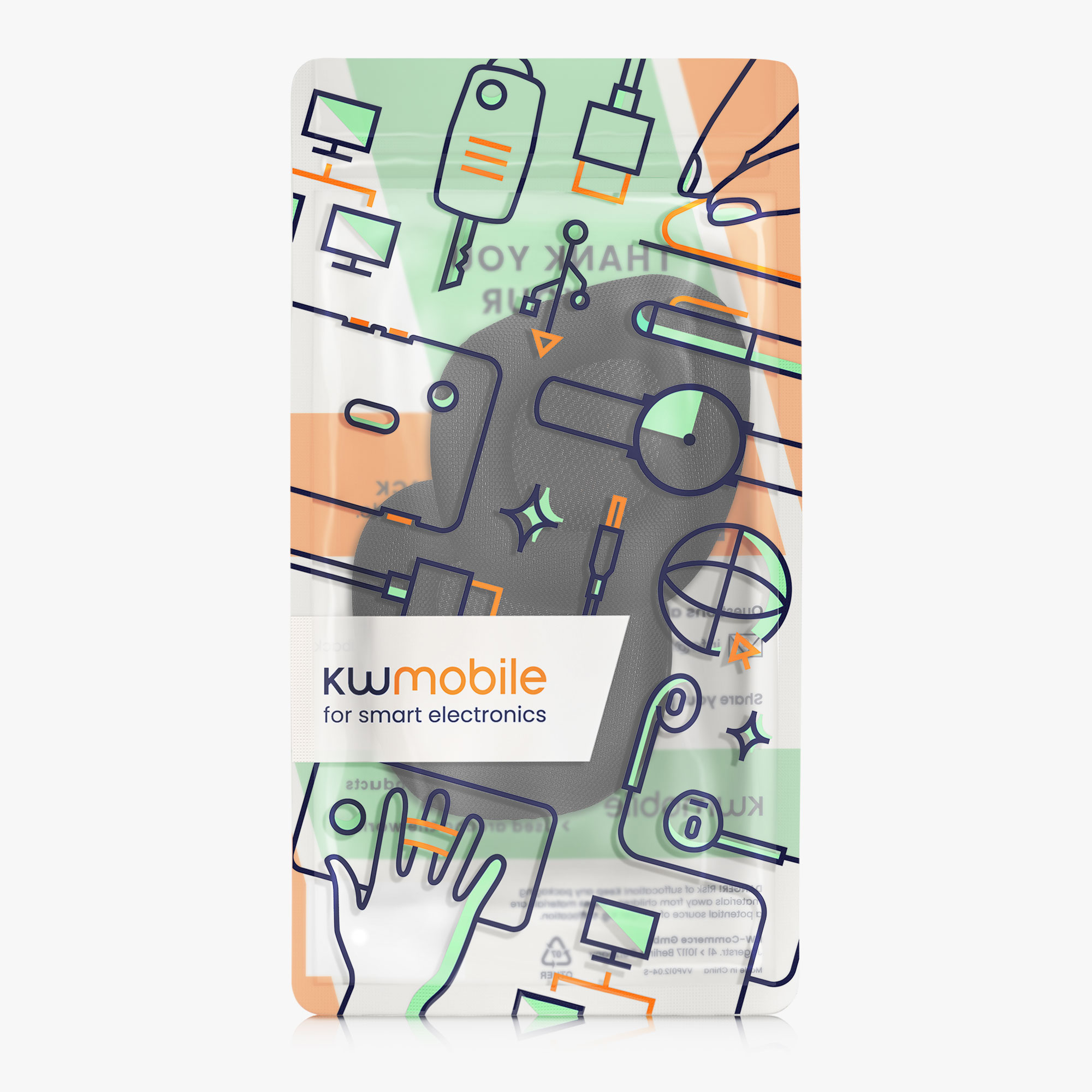 Náušníky kwmobile pro Corsair Void v2 / Void Elite Surround / Void Pro - 2 ks, černá