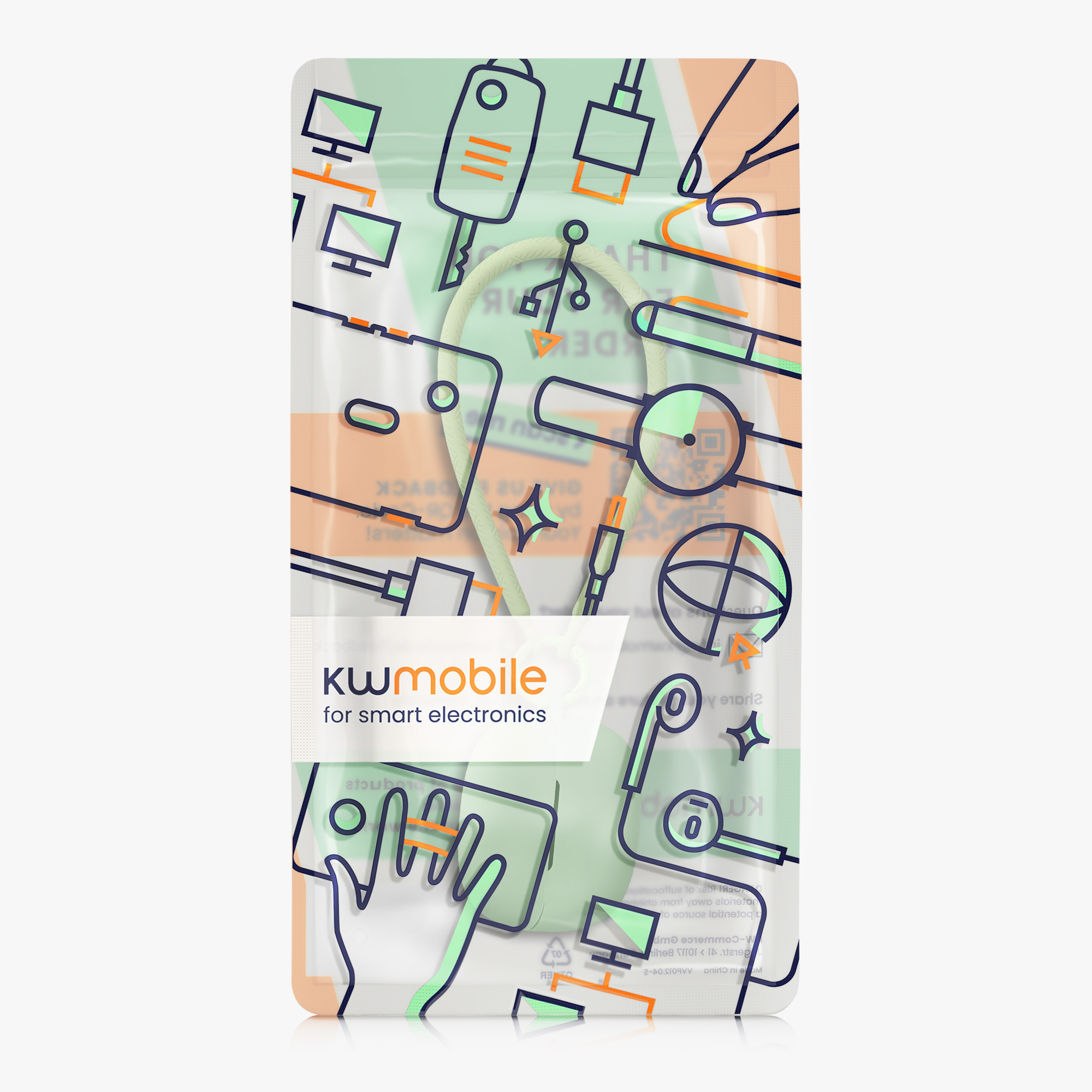 Silikonový řemínek hodinky Xiaomi Redmi Buds 6 Pro náhradní zelená kwmobile