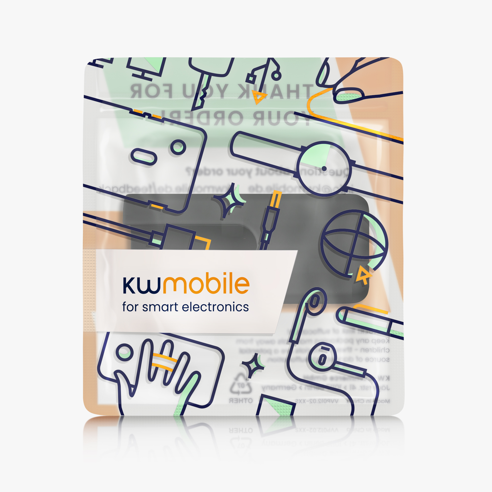 Obal na sluchátka kwmobile Skullcandy Method 360 ANC, černá