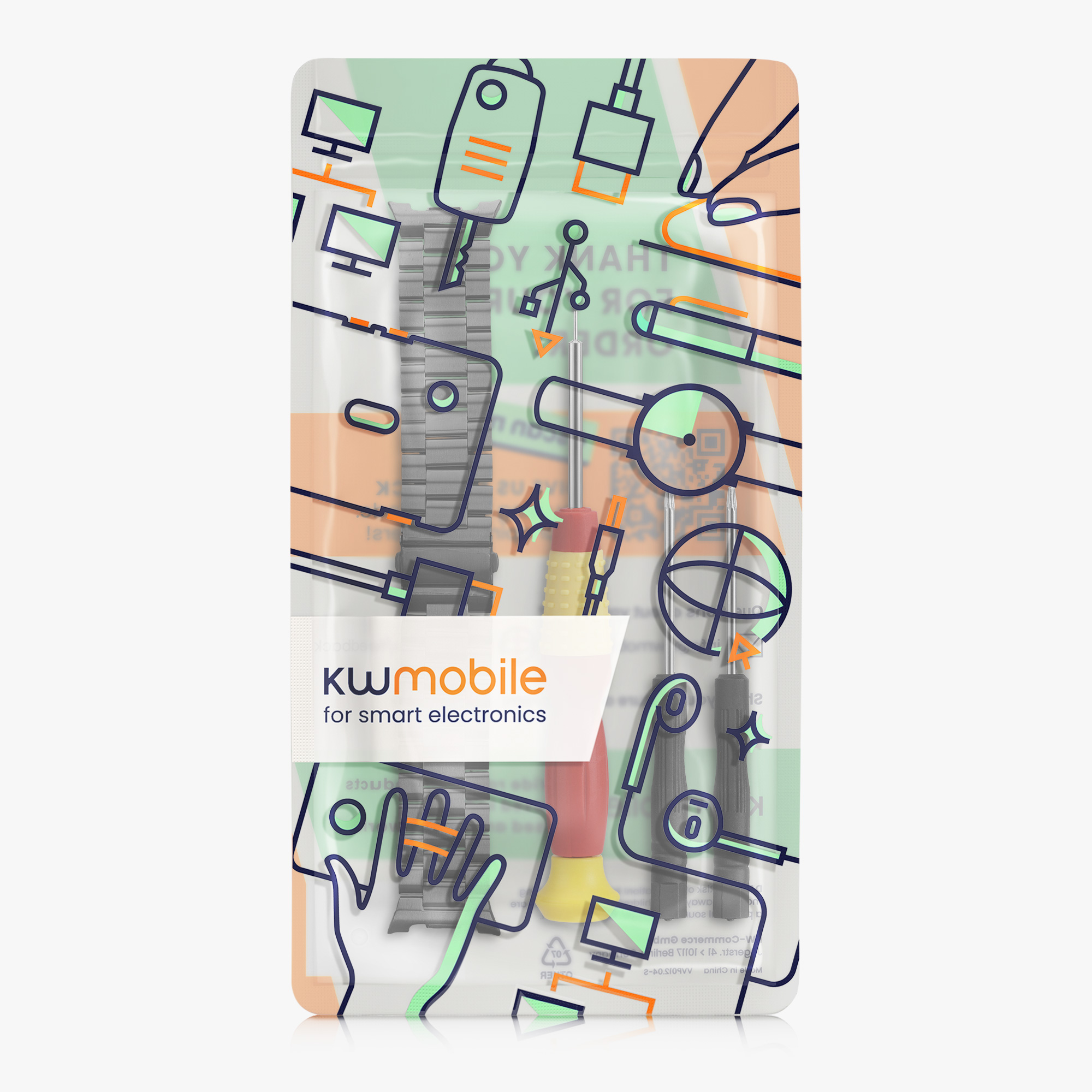 Řemínek na hodinky Galaxy Watch 8 Galaxy / Galaxy Watch 8 Classic 46mm Strap kwmobile černý