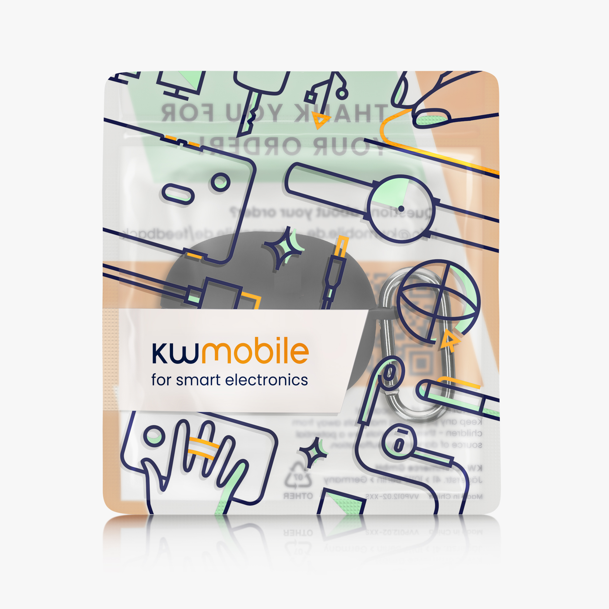 Pouzdro na sluchátka kwmobile pro Shokz OpenDots ONE, černá