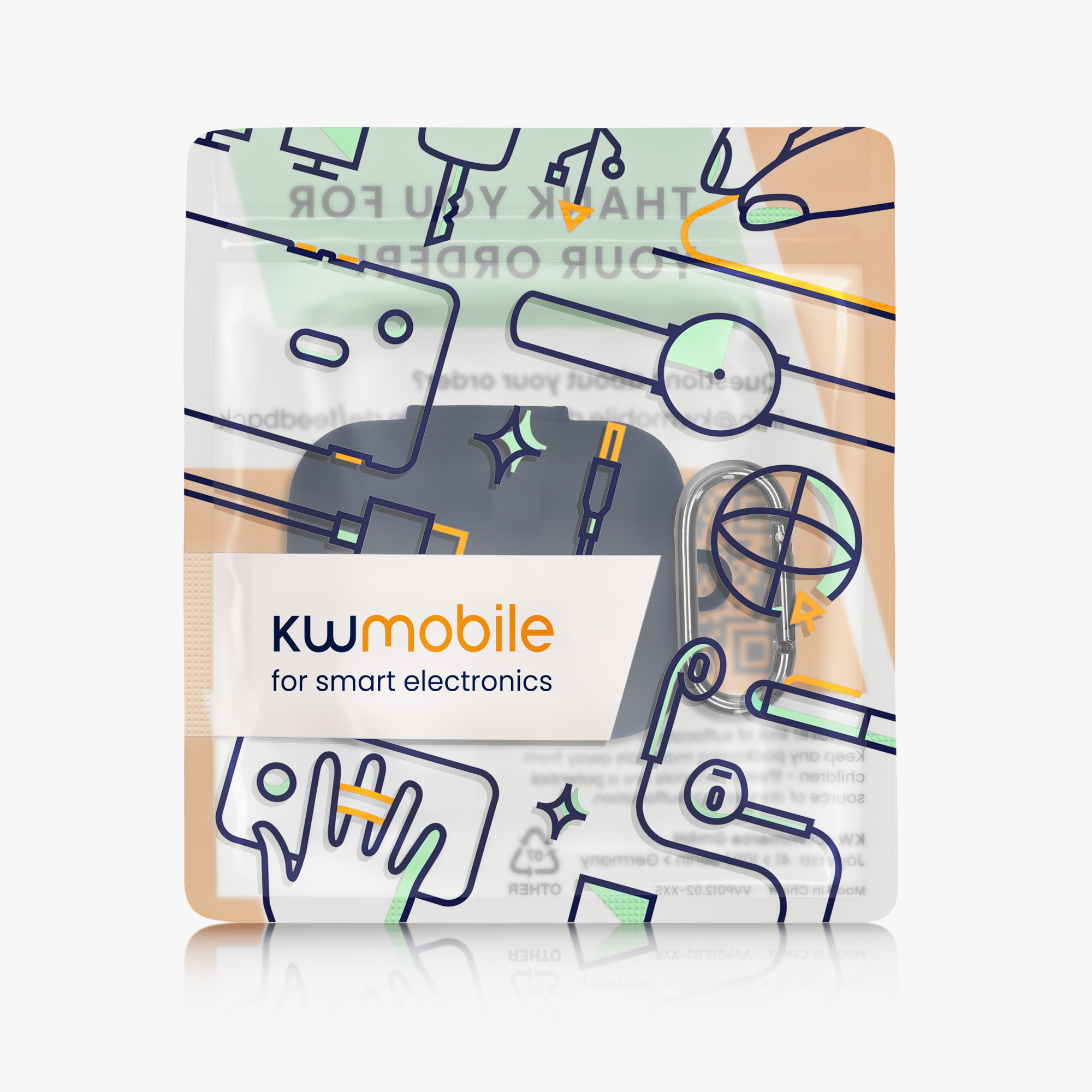 Pouzdro na sluchátka Anker Soundcore P41i kwmobile - tmavě modrá