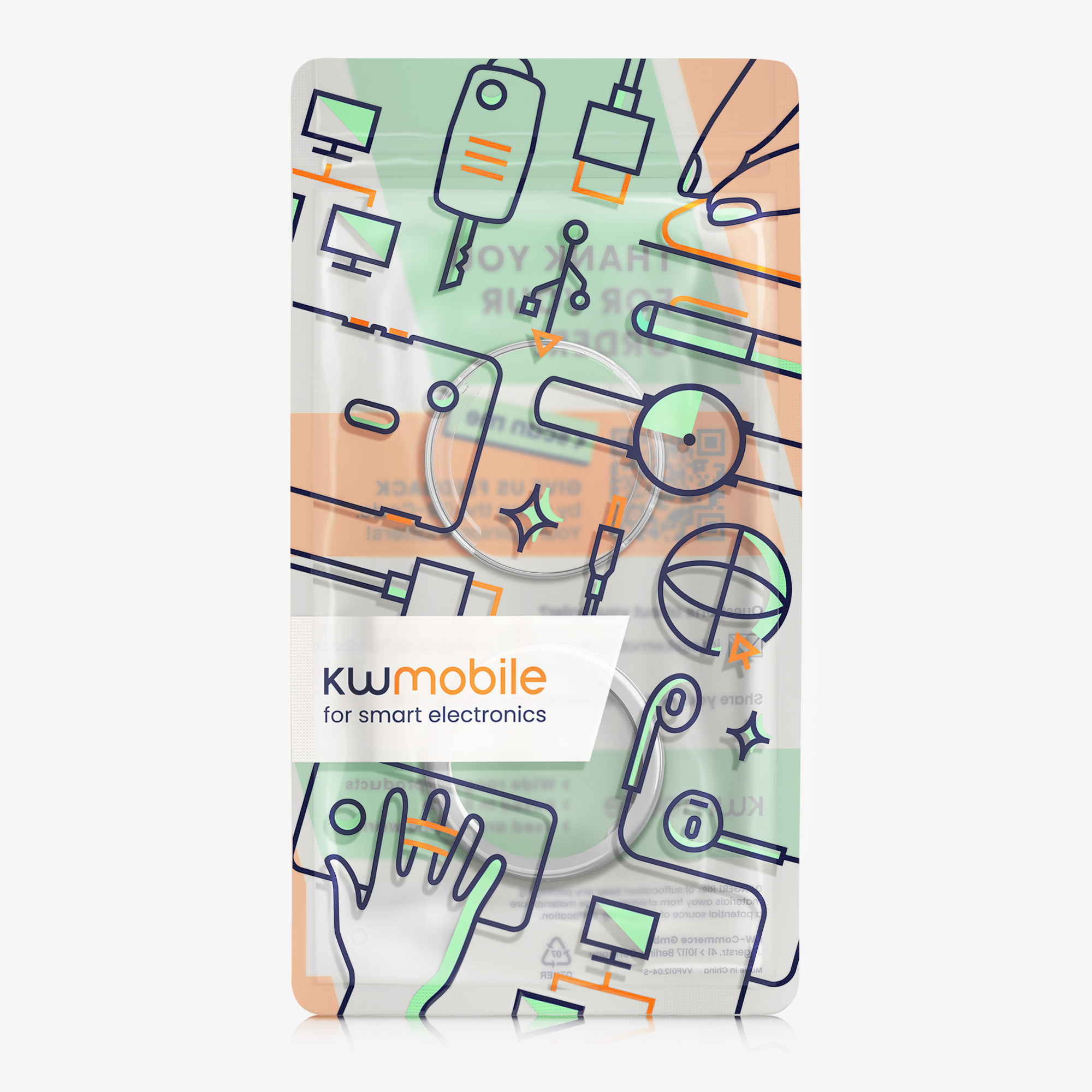 Ochranný kryt se sklem na hodinky kwmobile pro Xiaomi Watch S4 41mm, transparentní / stříbrná, 2 ks