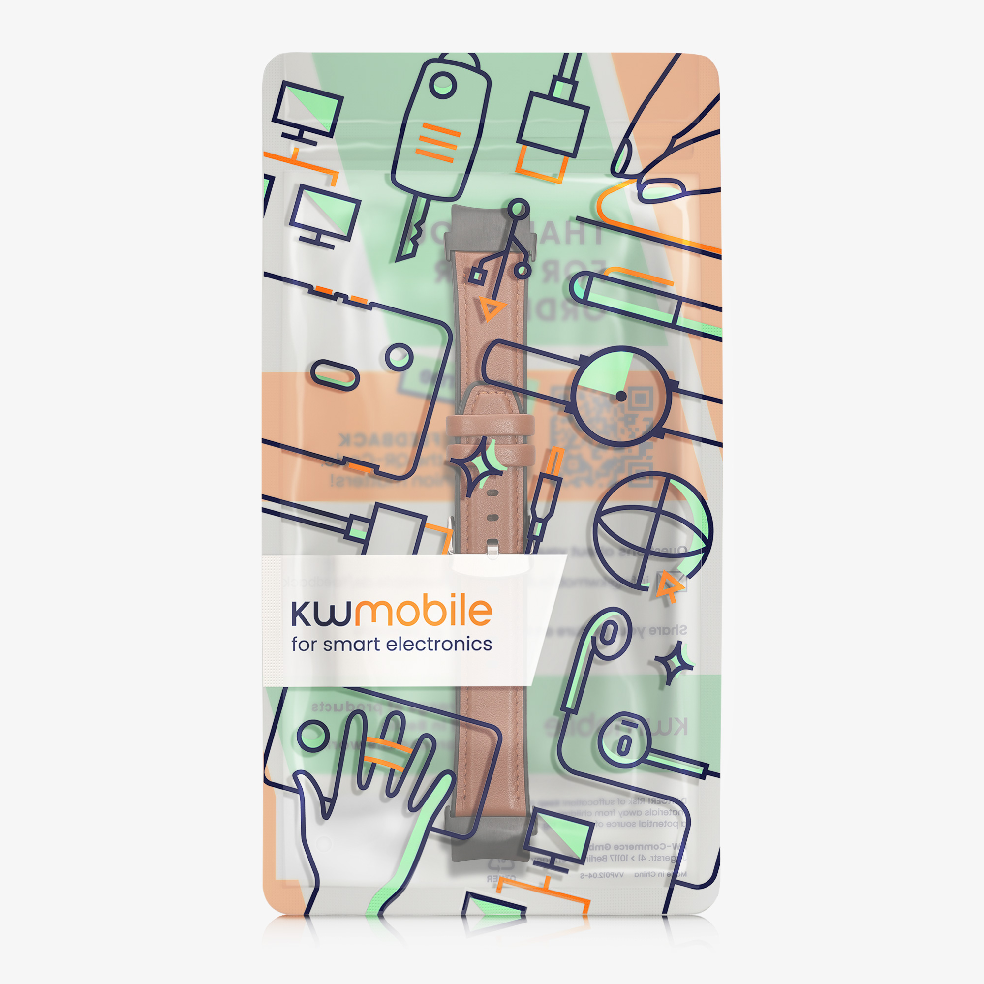 Řemínek kwmobile pro OnePlus Watch 3 / 2 / 2R / Oppo Watch X2 - hnědá / černá