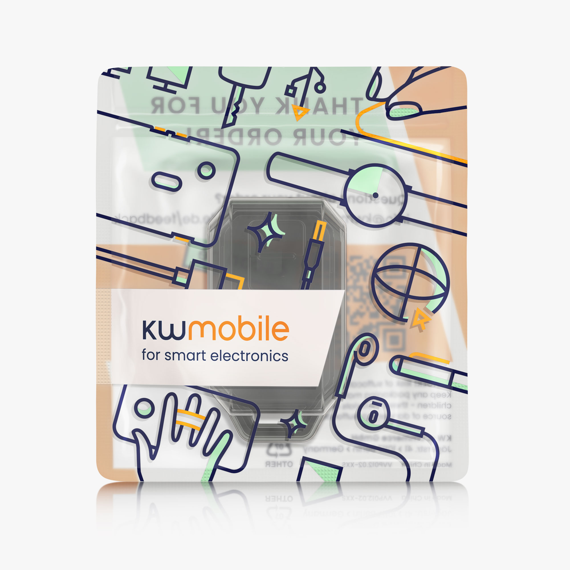Pouzdro na klíč od auta Suzuki 2 Button Car Key kwmobile - černá / transparentní