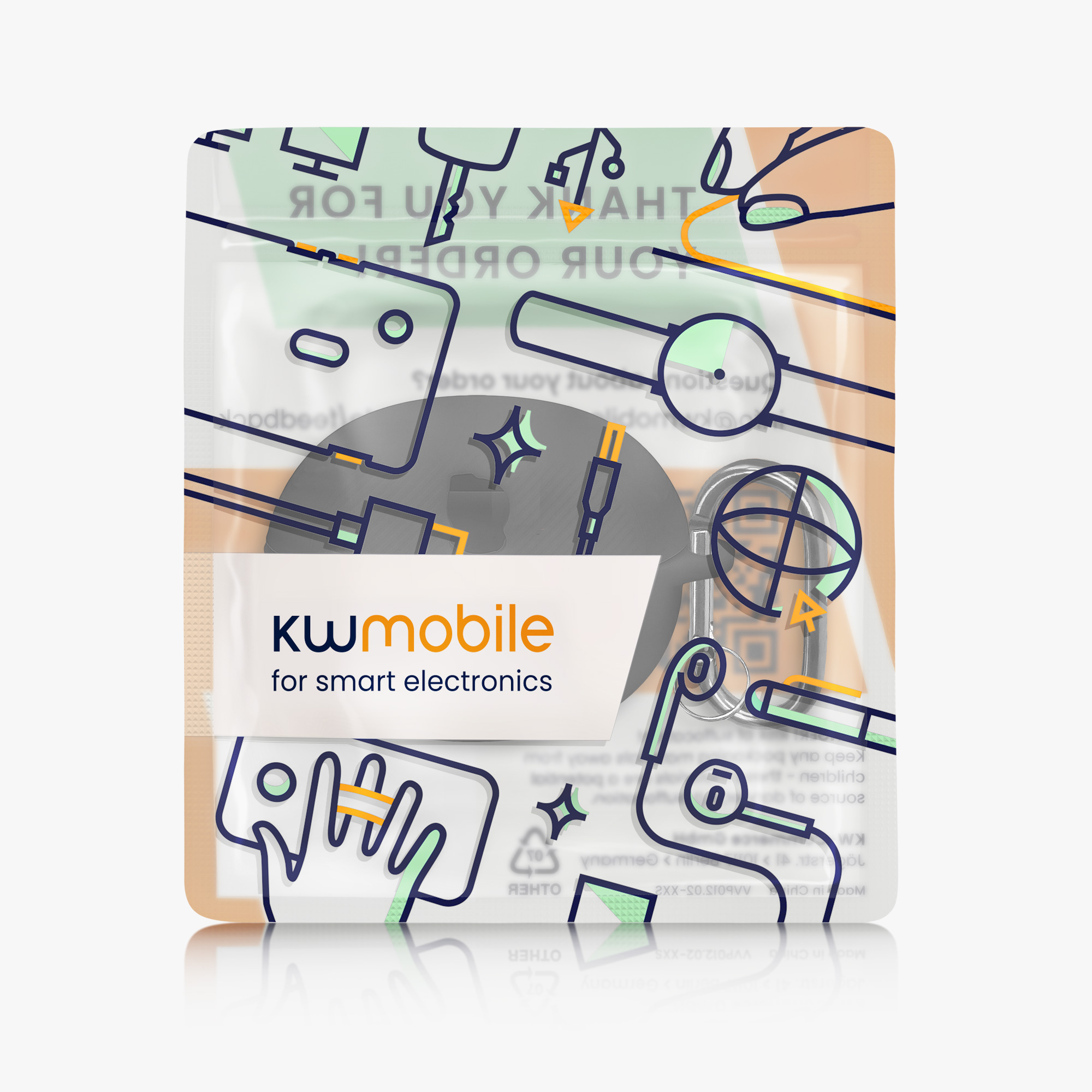 Pouzdro na sluchátka kwmobile Baseus Inspire XC1 - černá