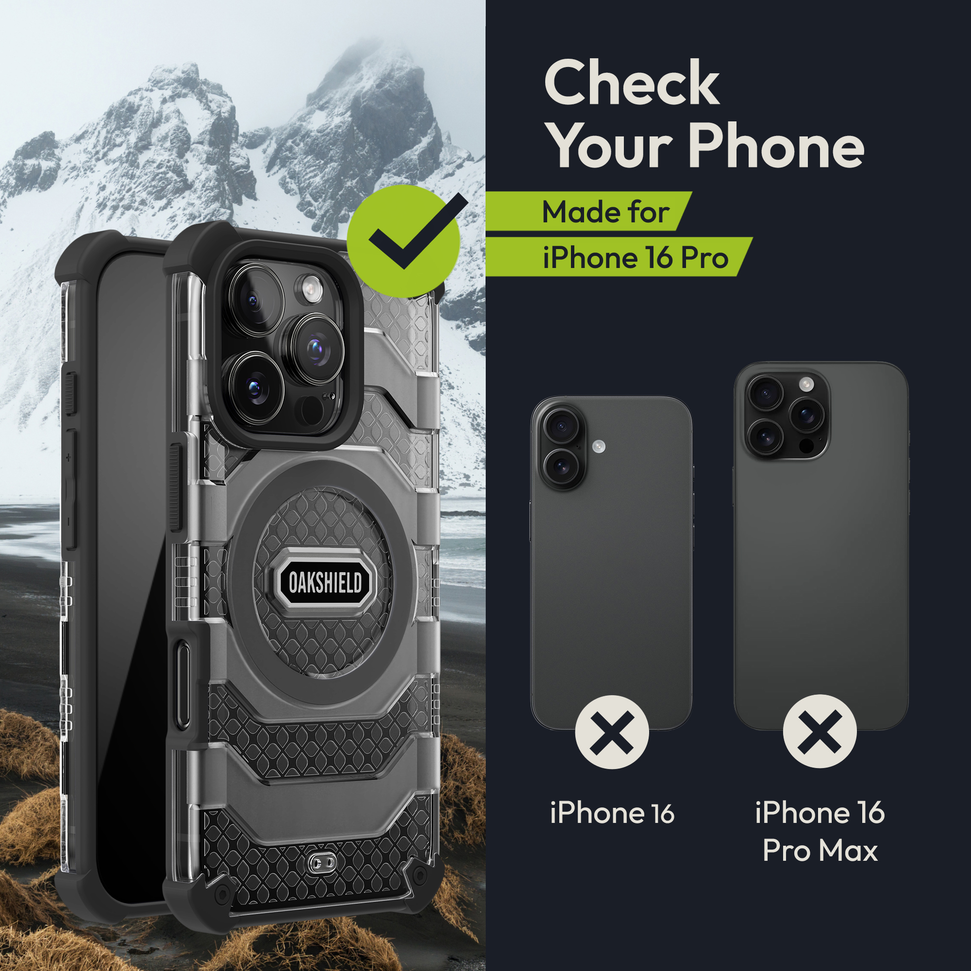 Magnetický kryt na mobil MagSafe iPhone 16 Pro Cover - černá