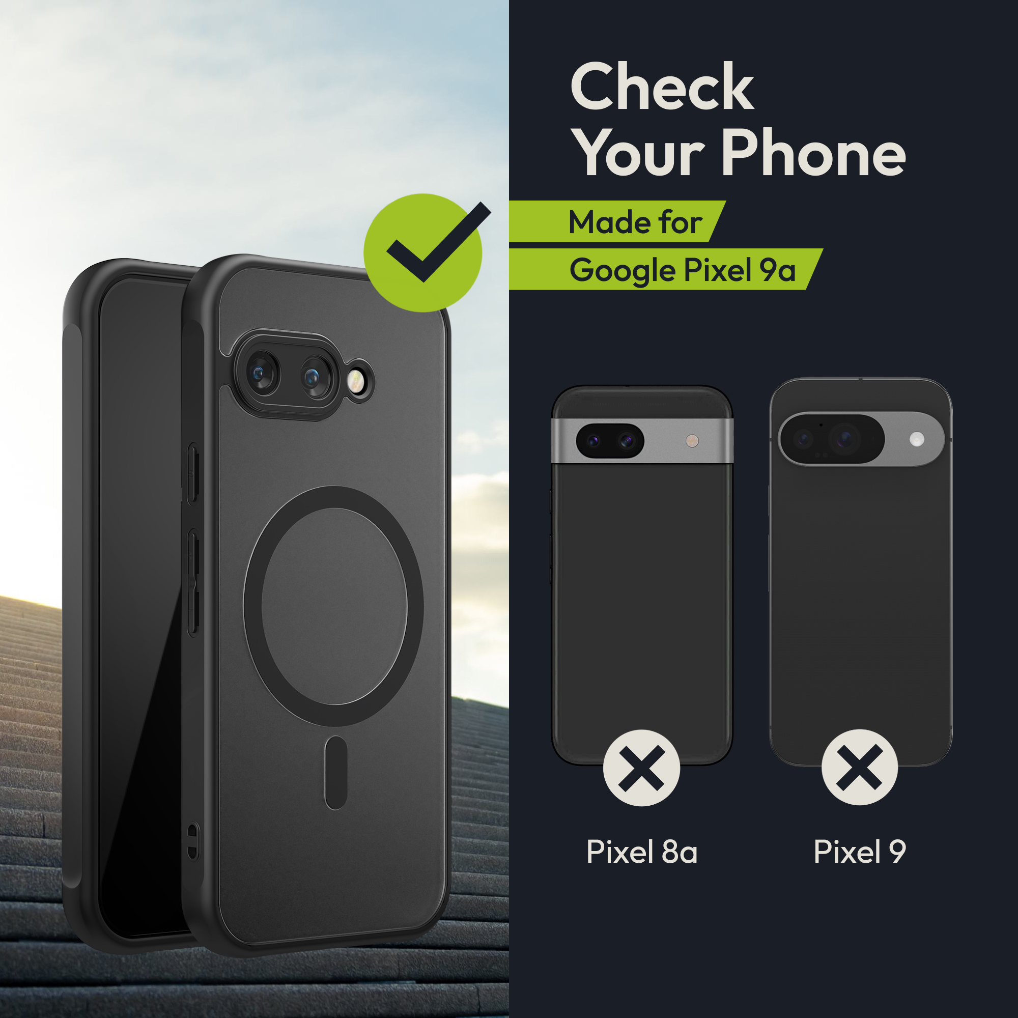 Tvrzené sklo Oakshield pro Google Pixel 9a - černá