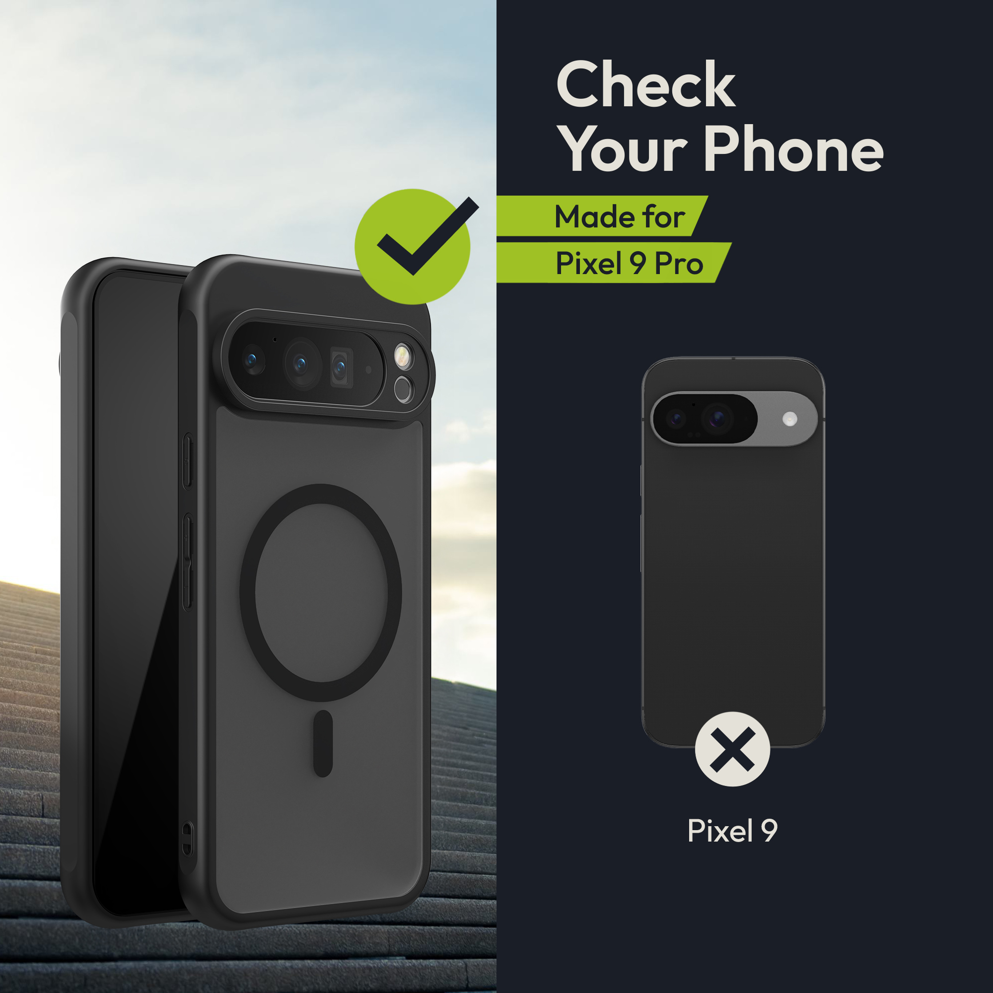 Ochranná fólie na displej Oakshield pro Google Pixel 9 Pro / Google Pixel 9 - černá