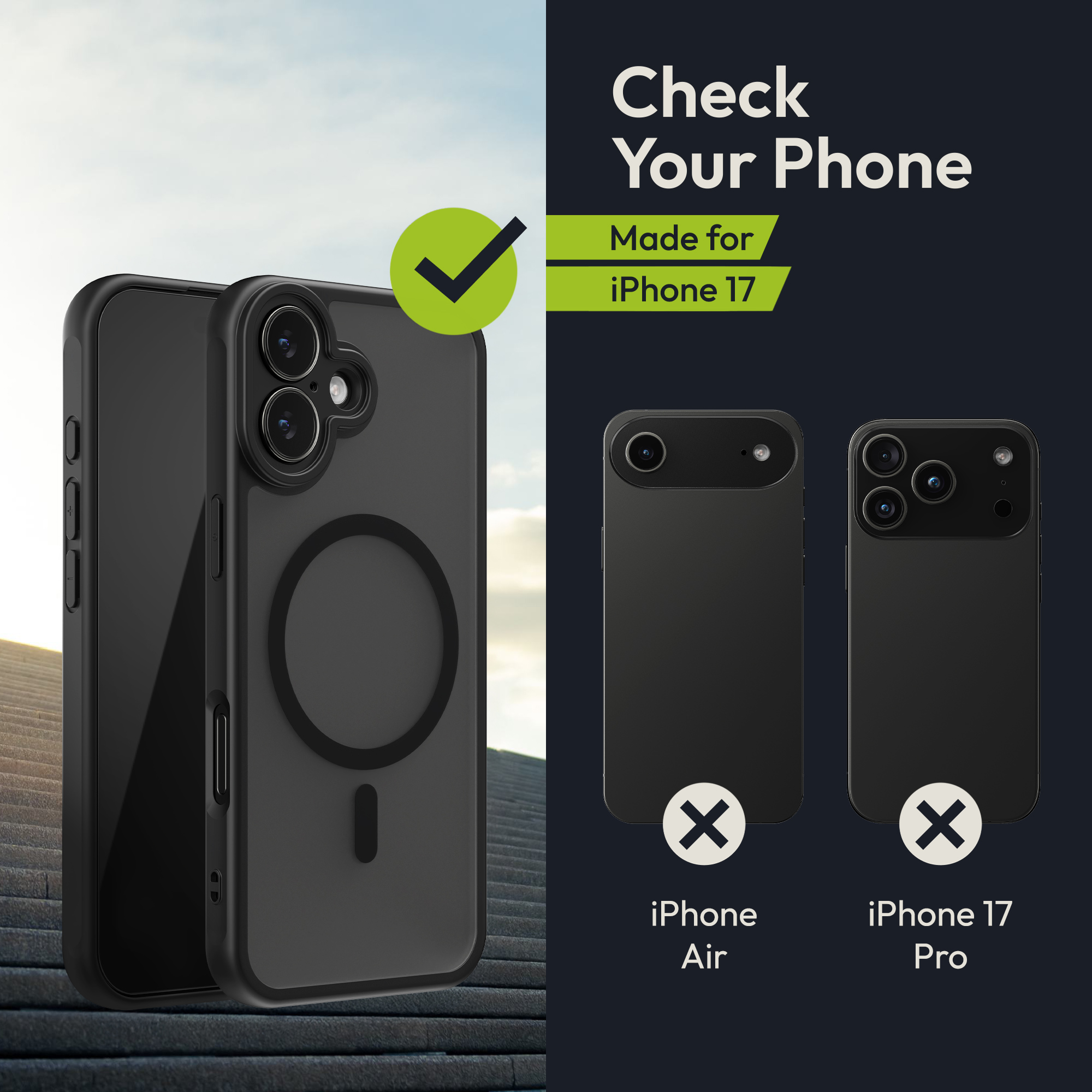 Ochranné sklo Oakshield pro iPhone 17 - černá