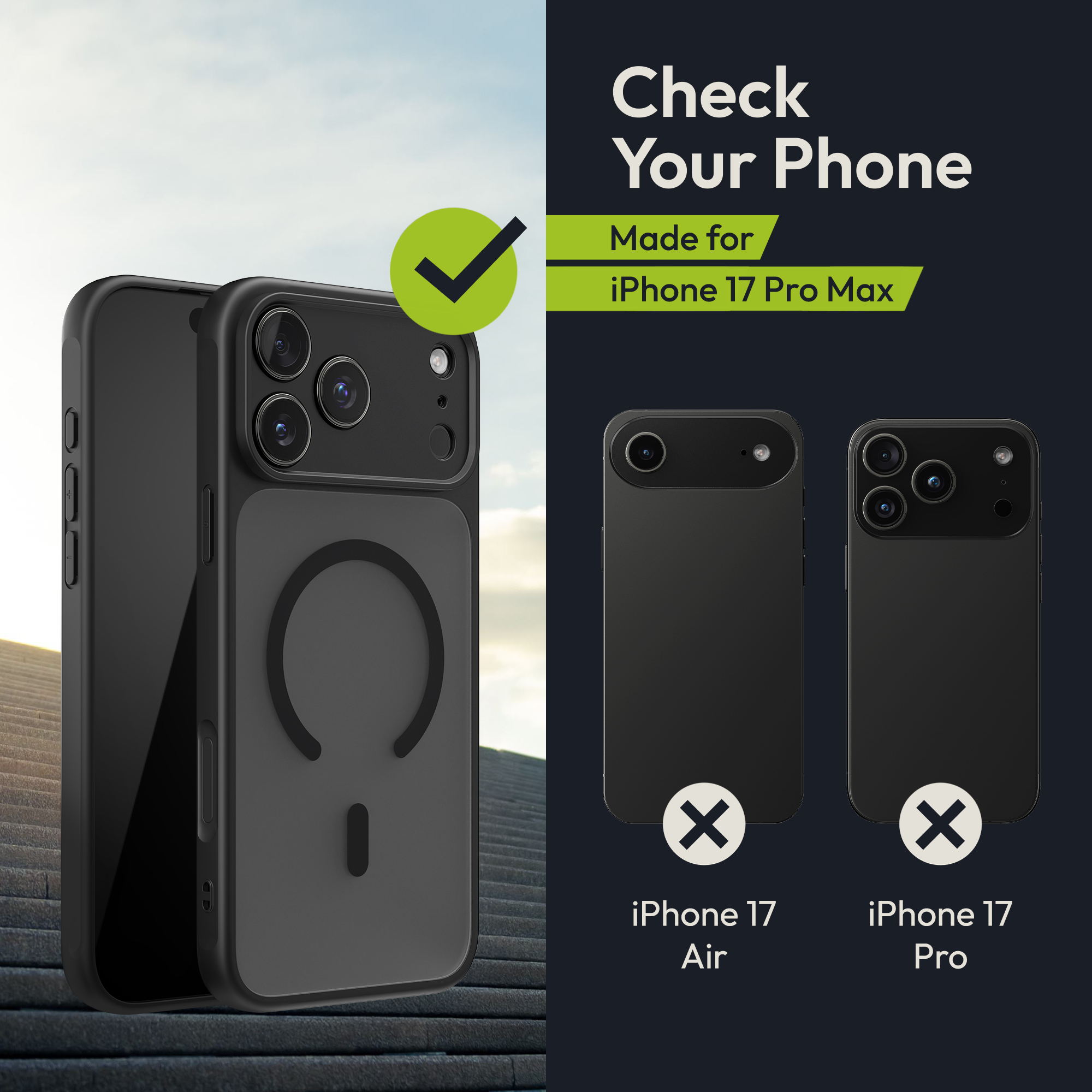 Ochranné sklo Oakshield pro iPhone 17 Pro Max - černá