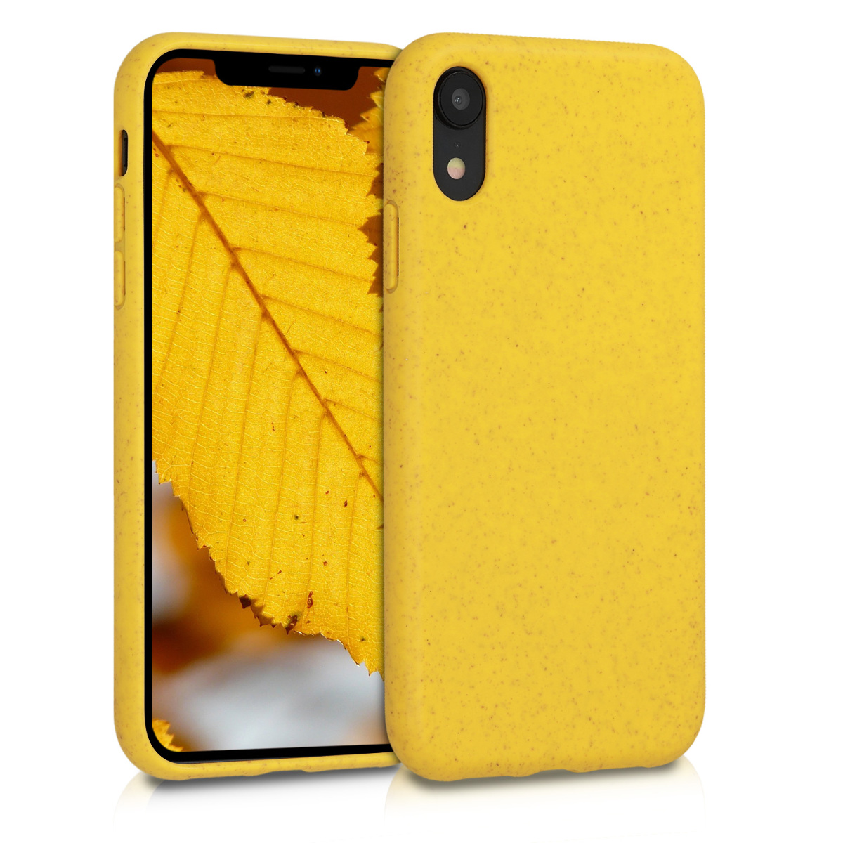 Kryt na mobil s pšeničnou slámou kalibri pro Apple iPhone XR - žlutá