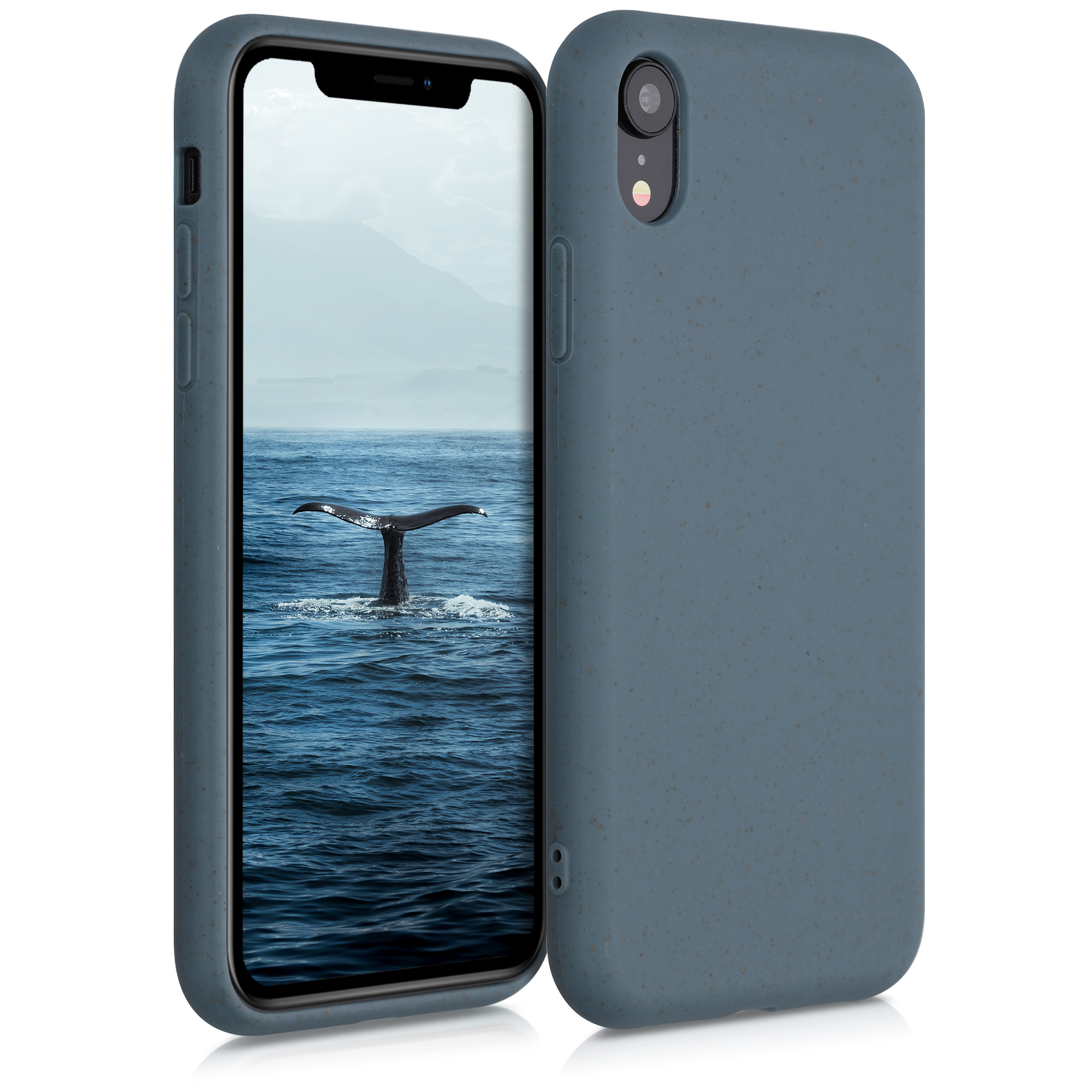 Kryt na mobil s pšeničnou slámou kalibri pro Apple iPhone XR - tmavě břidlicová