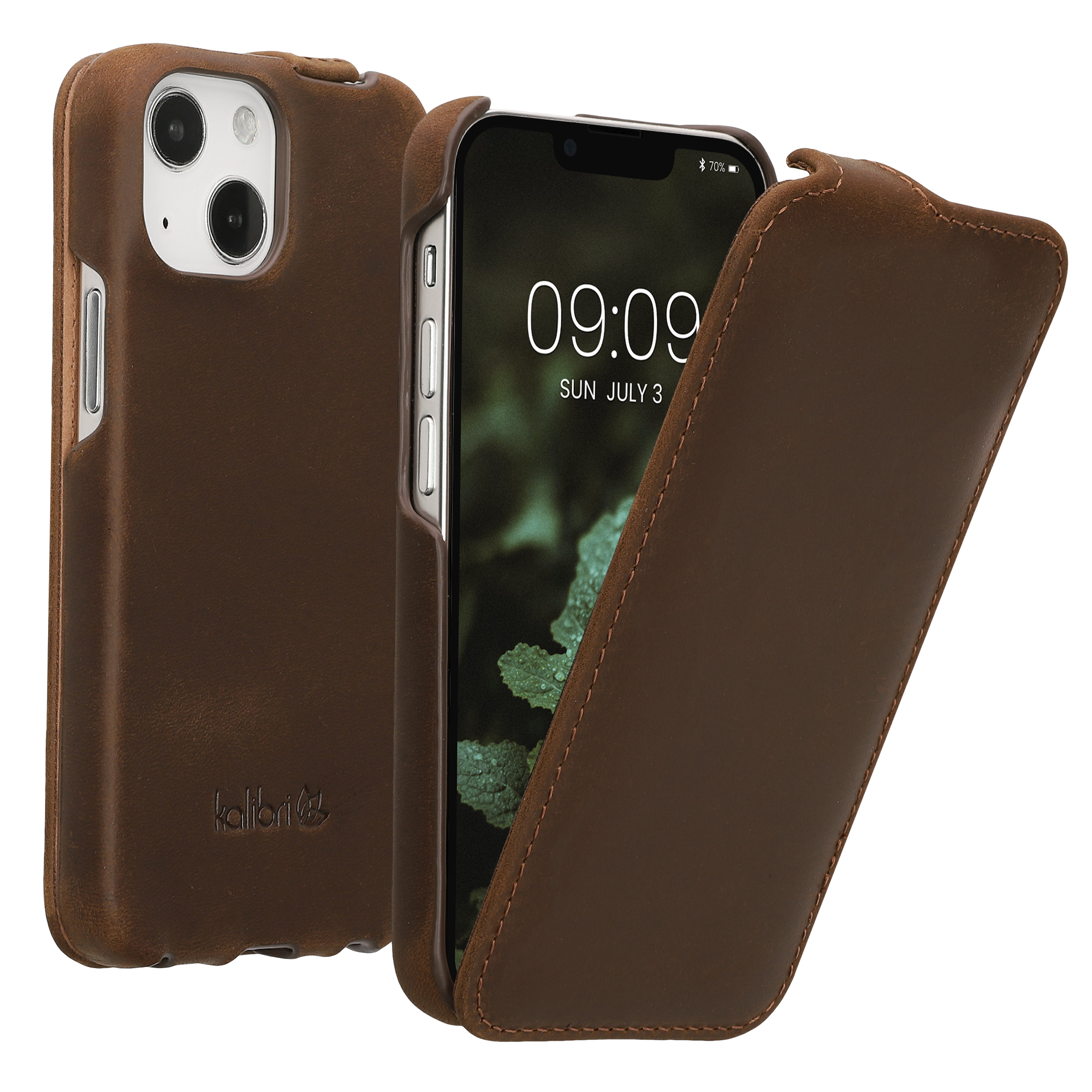 Kryt kalibri slim iPhone 13 mini hnědá