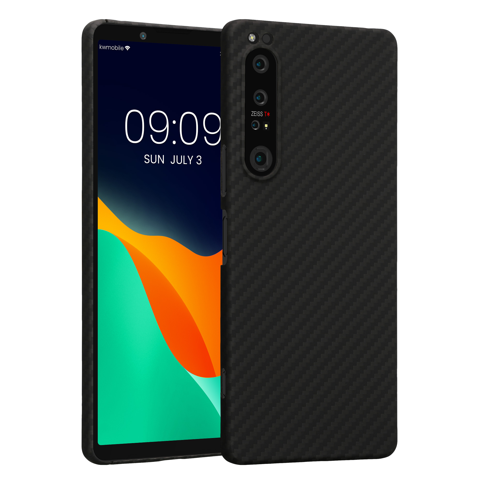 Aramidový kryt kwmobile - Sony Xperia 1 IV - černá matná