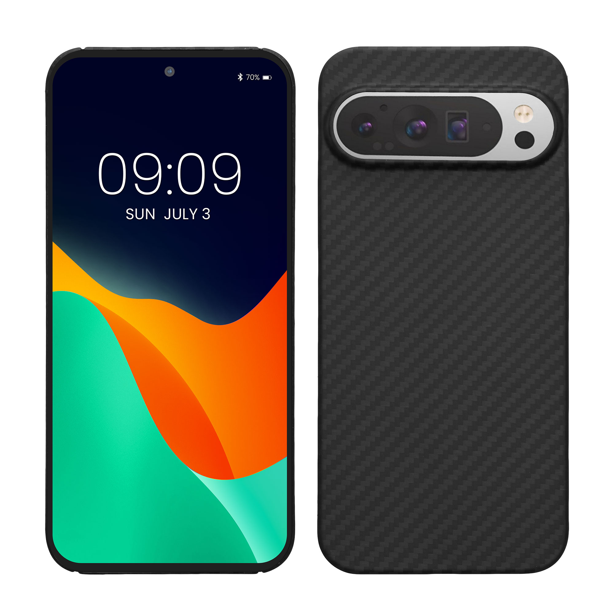 Aramidový kryt kalibri pro Google Pixel 9 Pro XL - černá matná