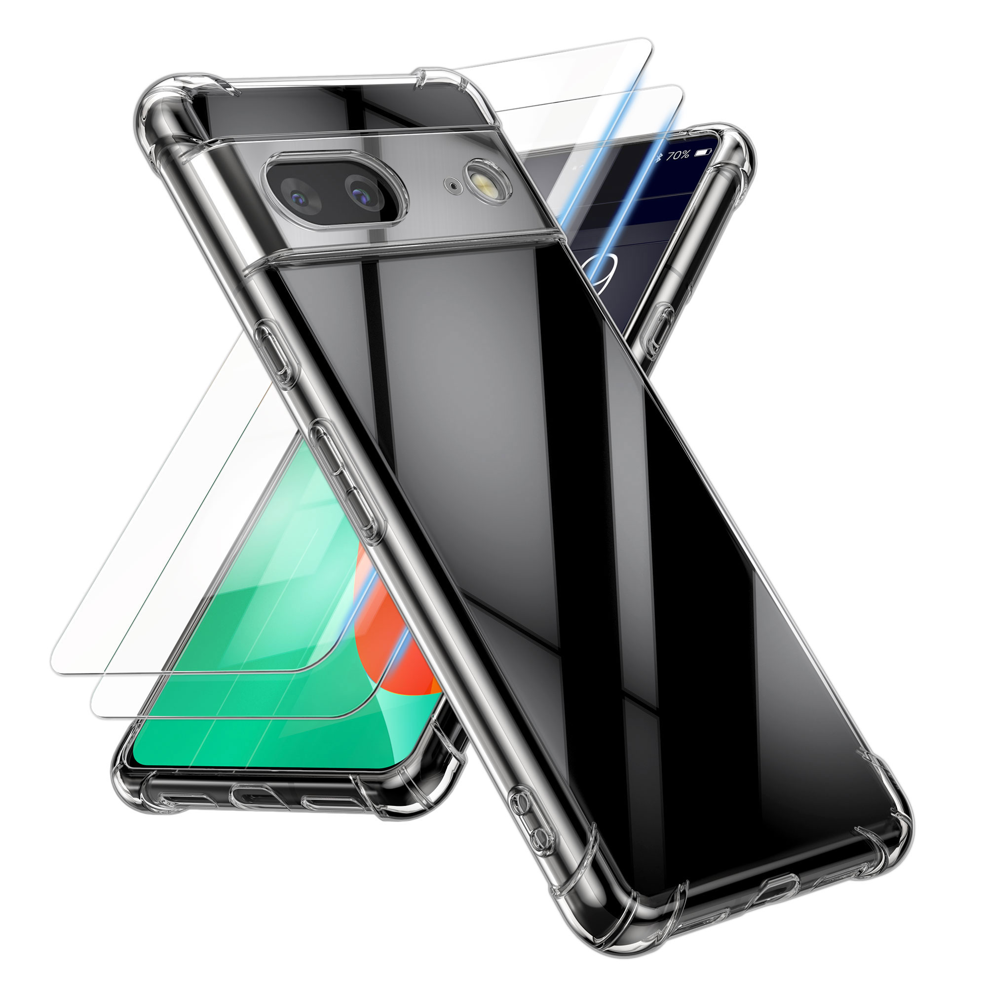 Silikonový kryt kwmobile pro Google Pixel 7 - transparent