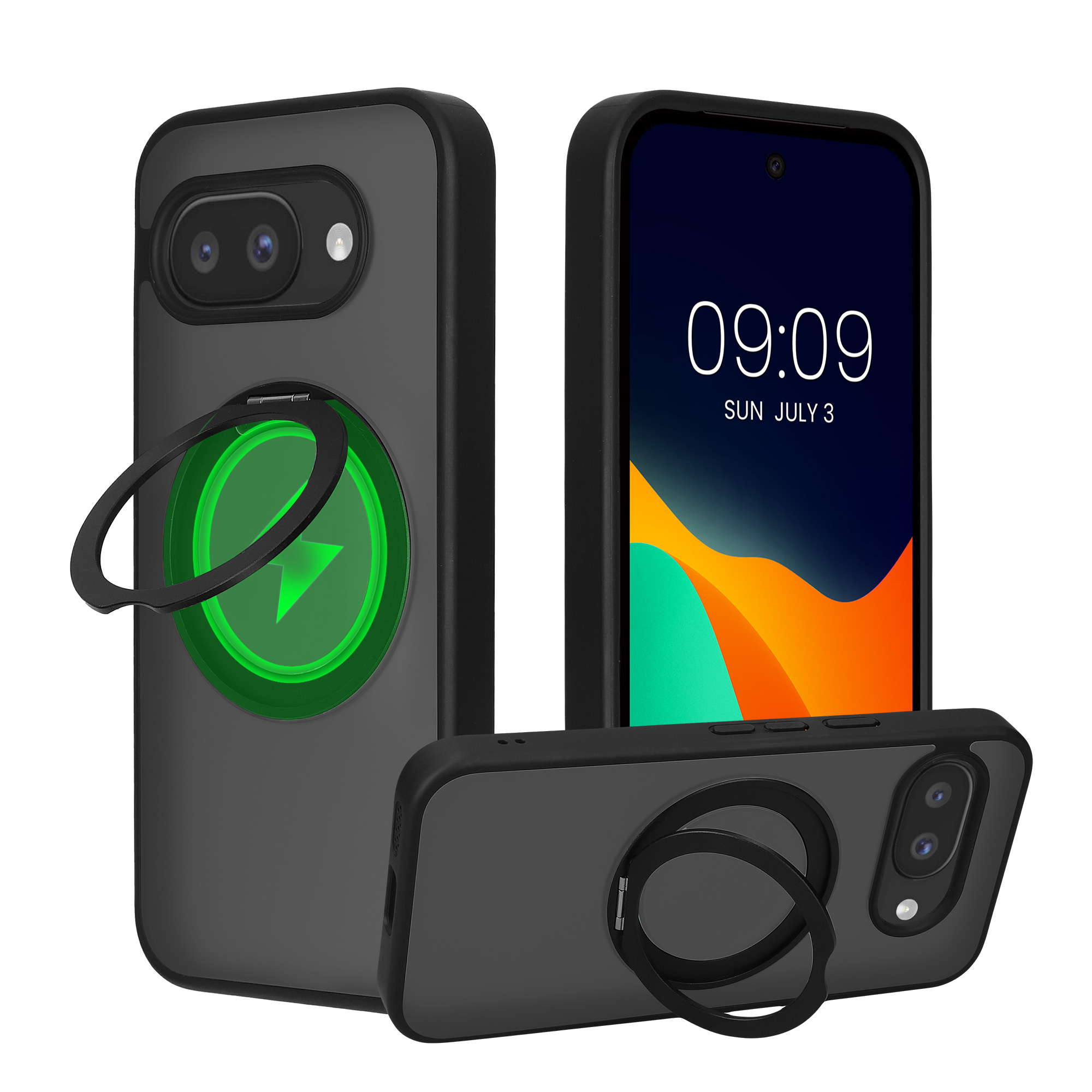 MagSafe kryt kalibri pro Google Pixel 9a - transparentní