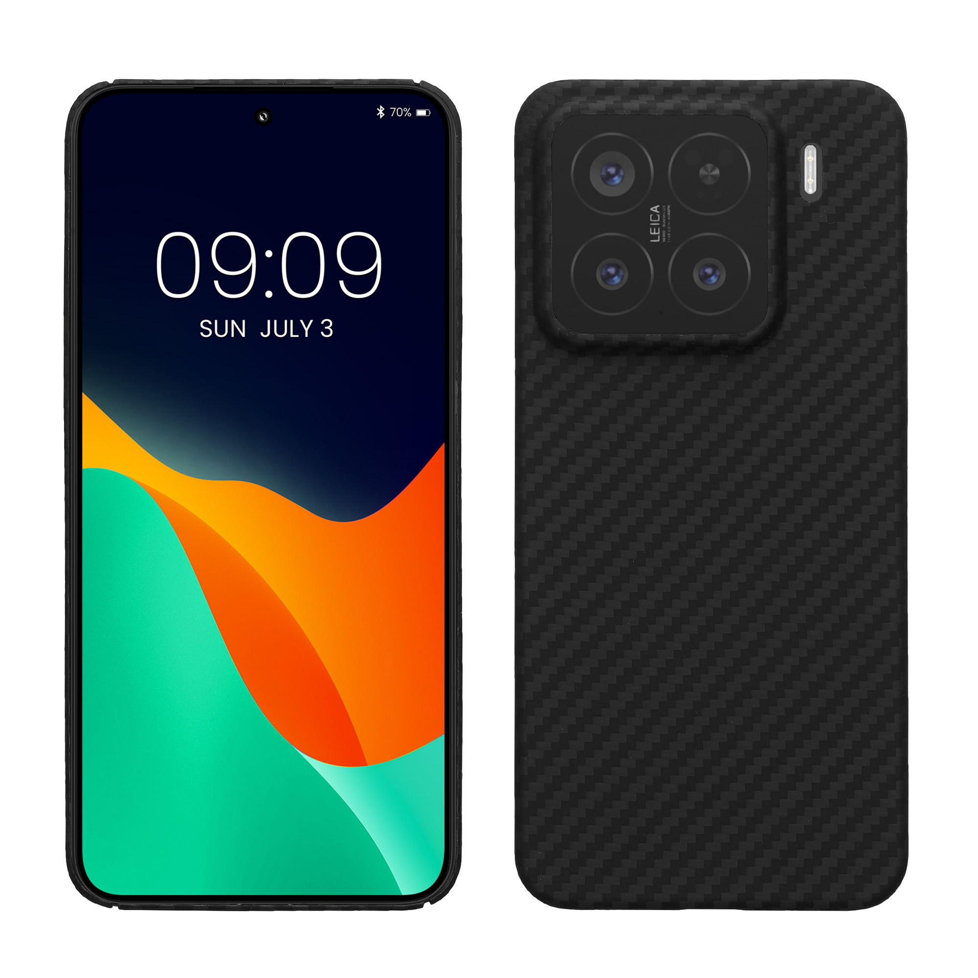 Kryt na mobil Xiaomi 15 kalibri Aramid Fiber matná černá