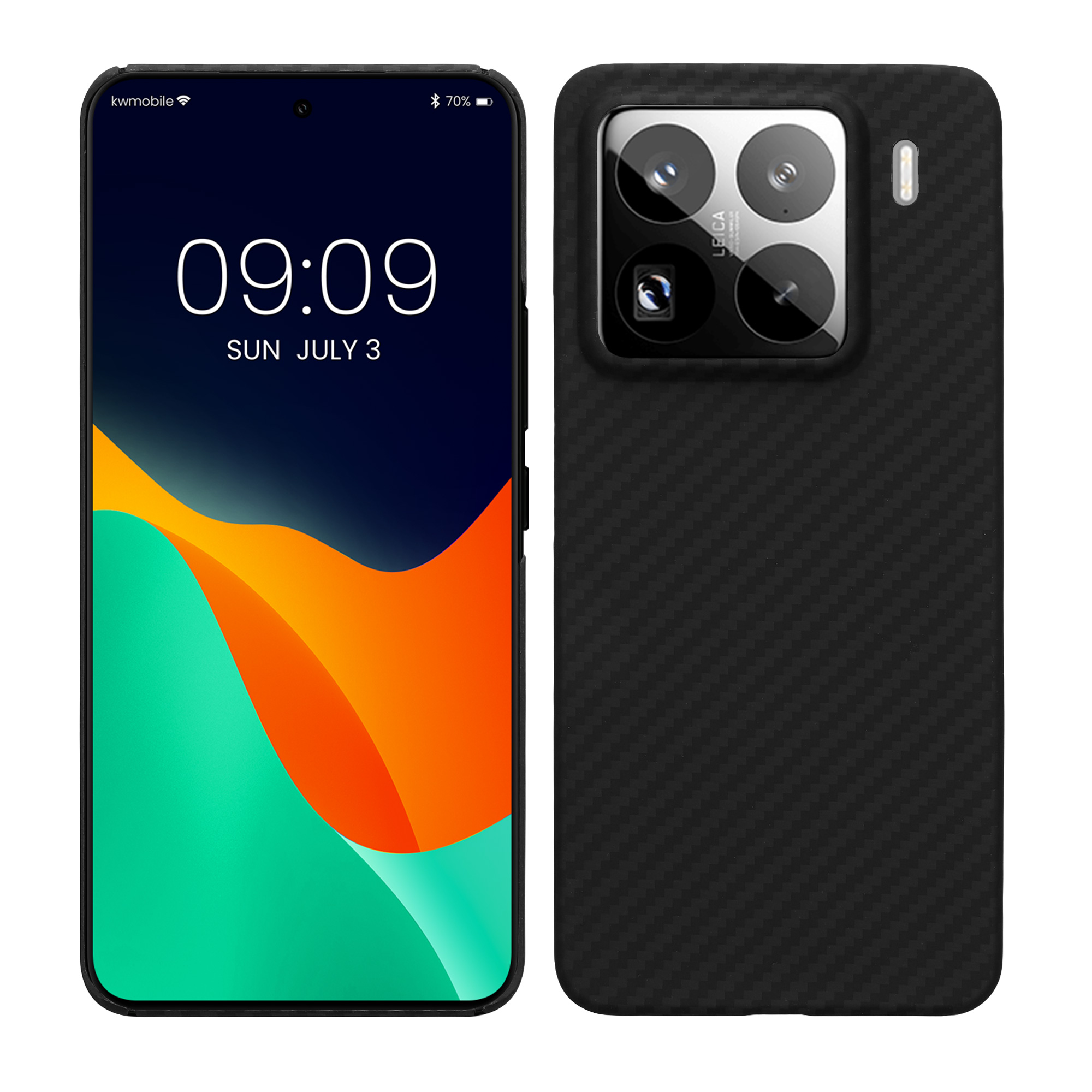Kryt na mobil Xiaomi 15 Pro kalibri Aramid Fiber matná černá