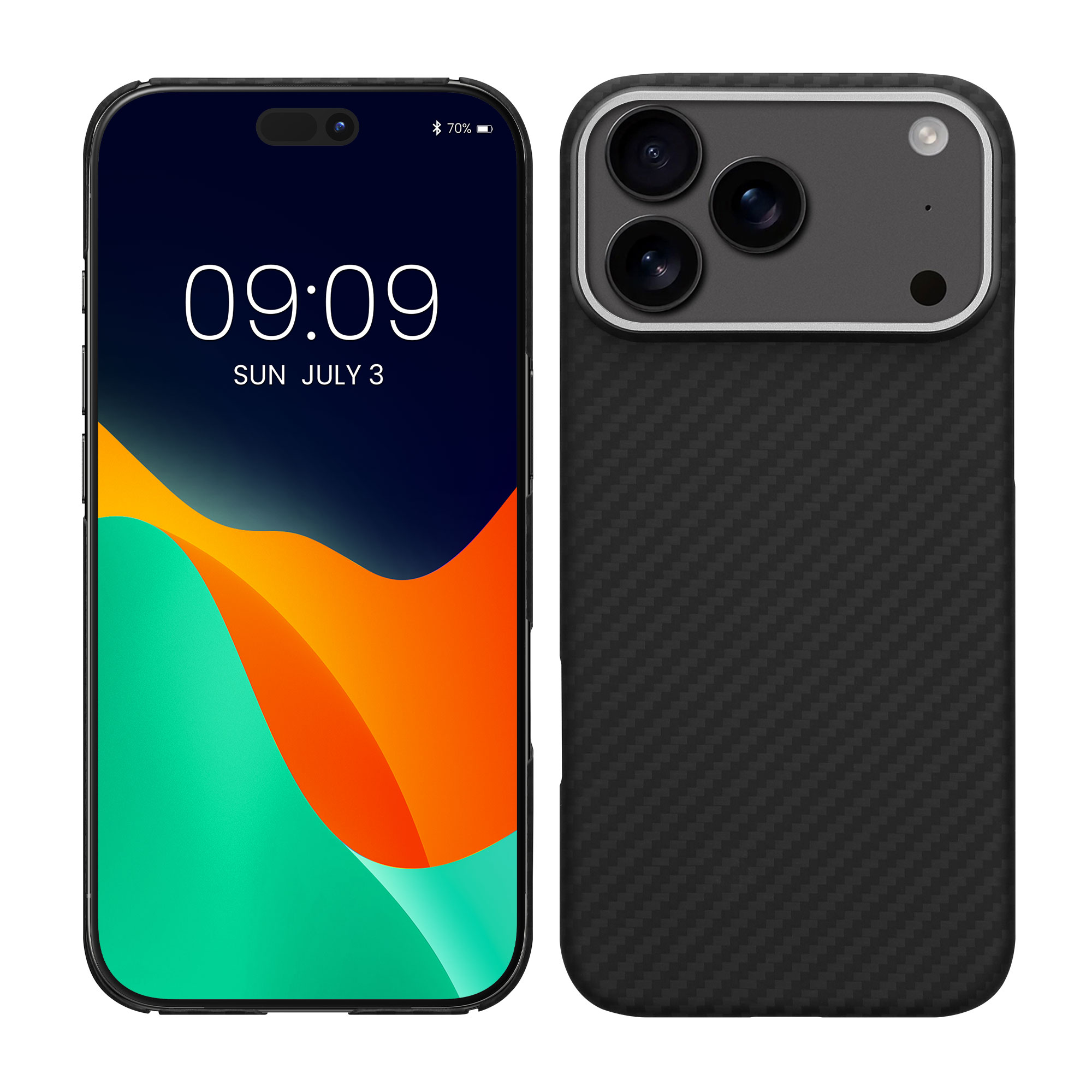 Pouzdro z aramidového vlákna pro Apple iPhone 18 Pro Max / iPhone 17 Pro Max kalibri tenké - matná černá