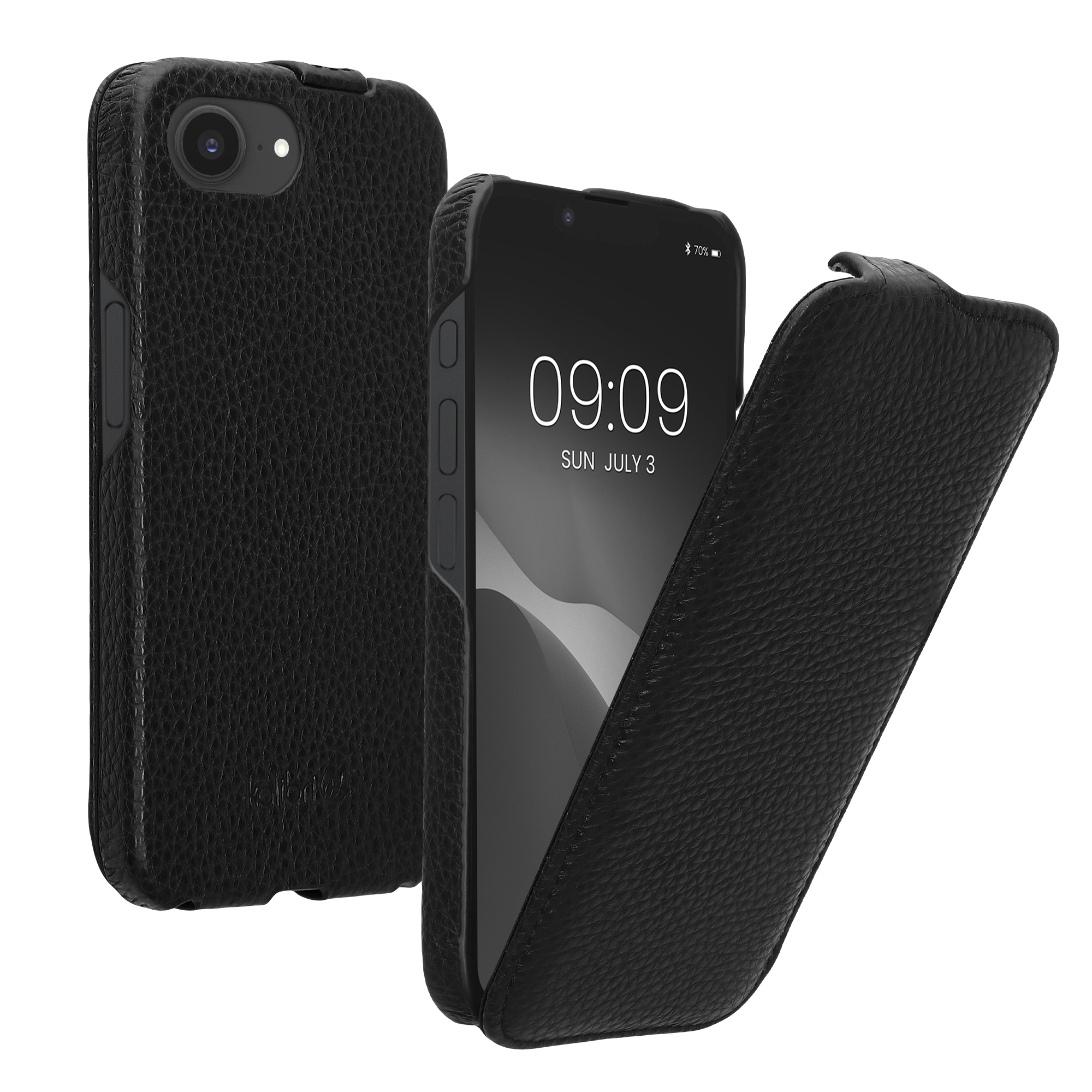 Flipové pouzdro pro Apple iPhone 17e / iPhone 16e kalibri tenké - černá