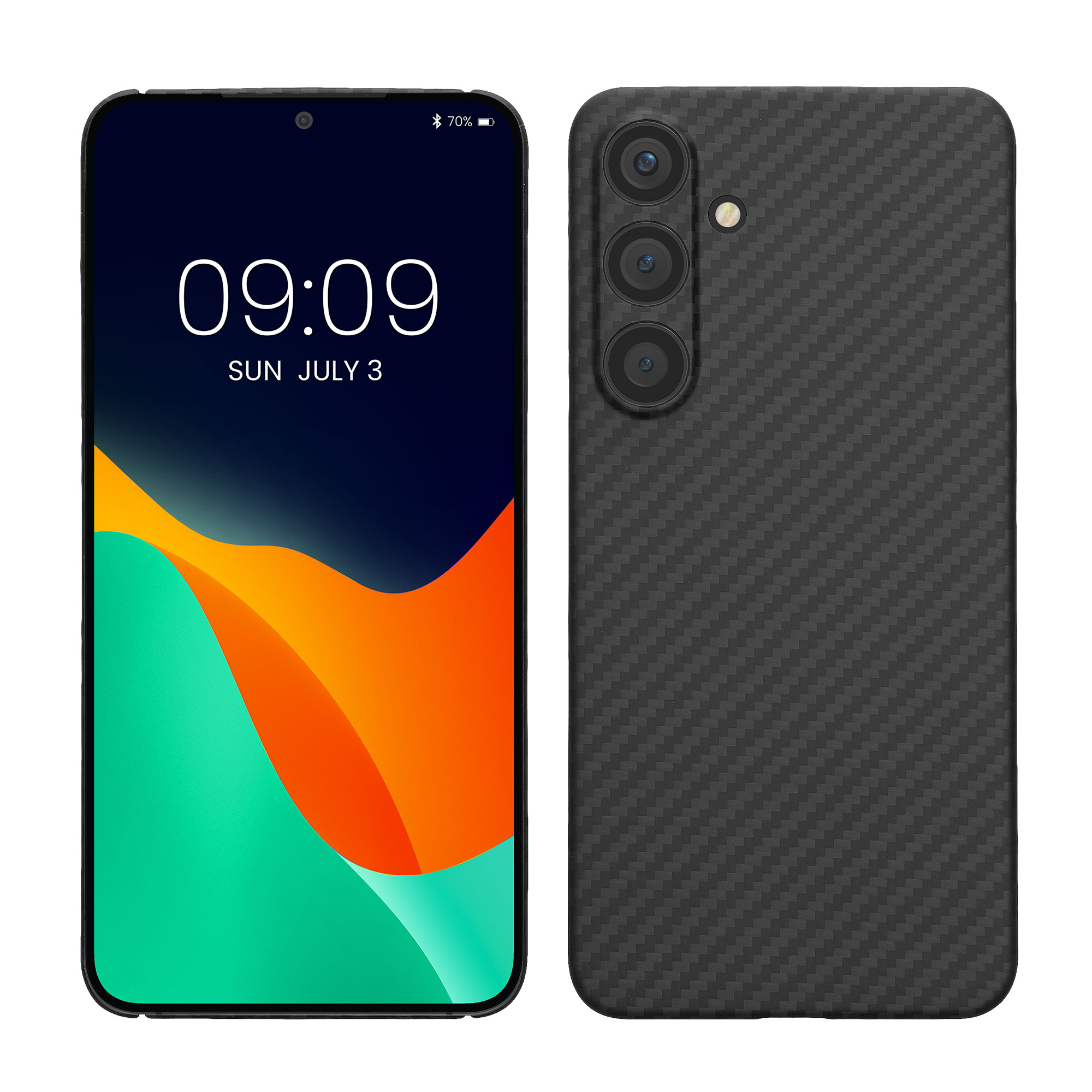 Aramidový kryt na mobil Galaxy S24 kalibri matně černá