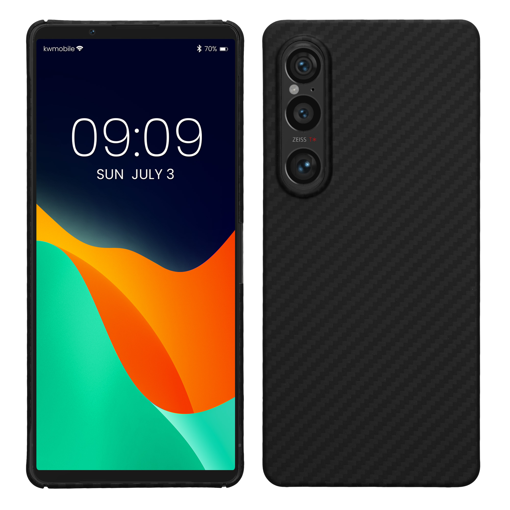 Aramidový kryt kwmobile - Sony Xperia 1 VI - černá matná