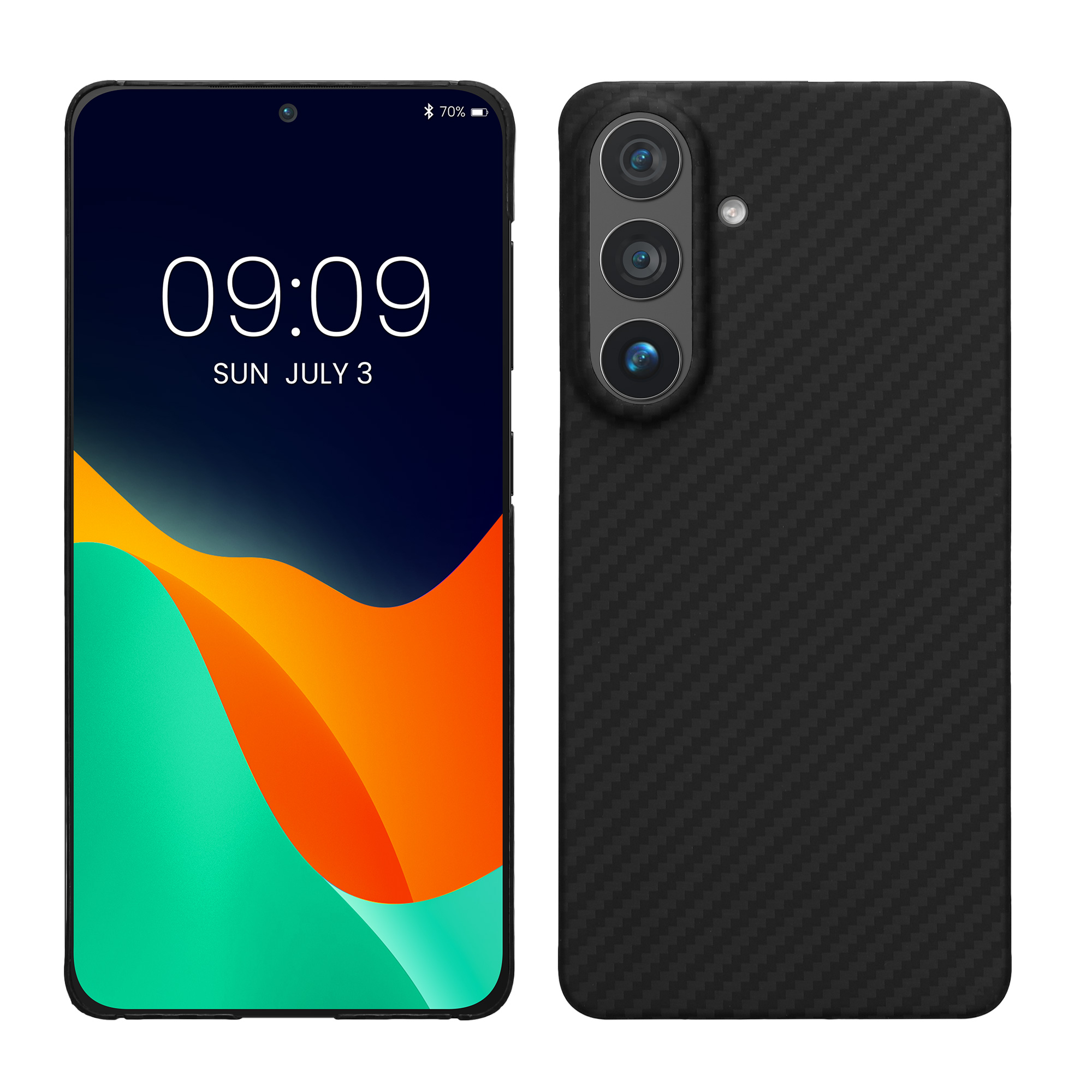 Aramidový kryt na mobil Samsung Galaxy S26 kalibri matná černá