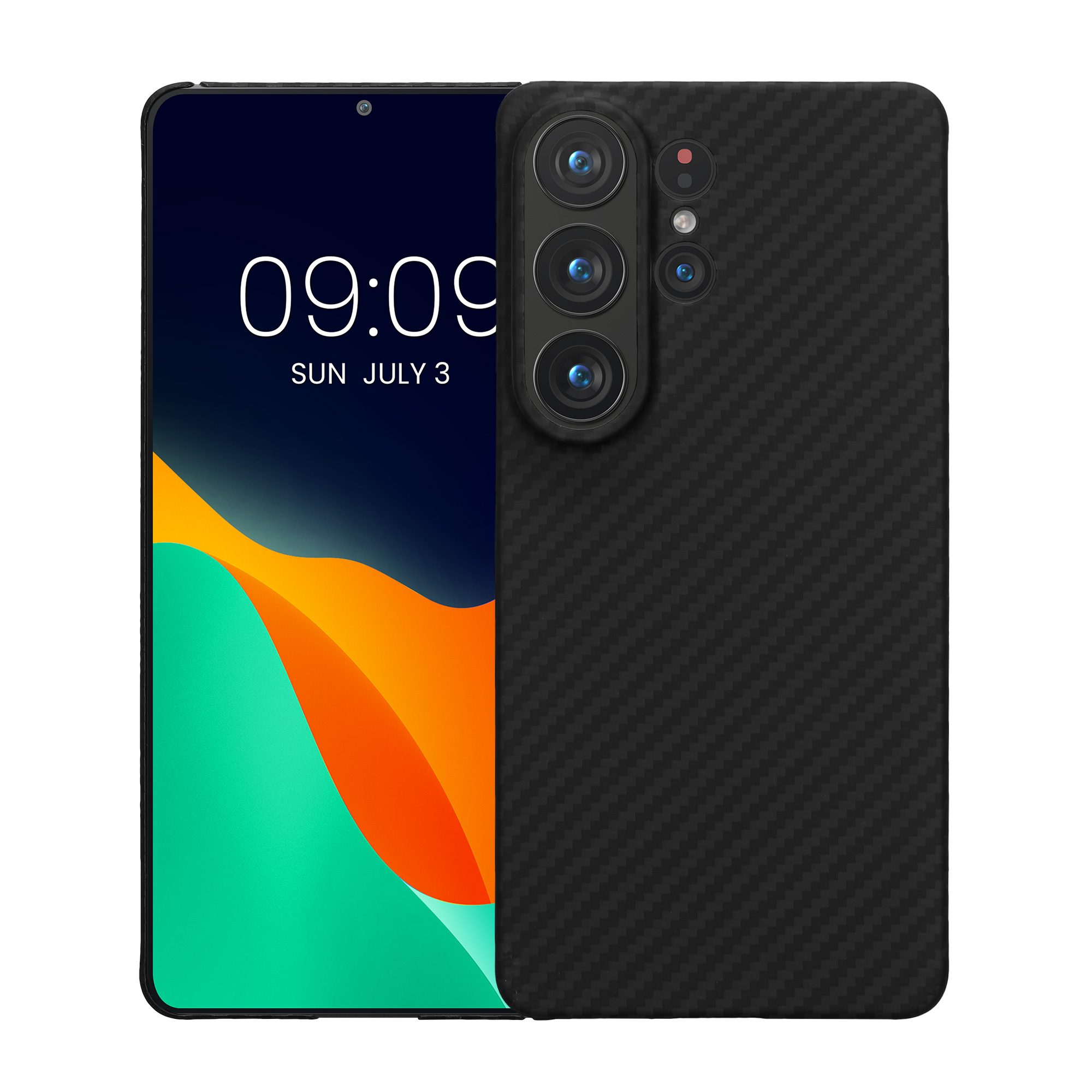 Aramidový kryt na mobil Samsung Galaxy S26 Ultra kalibri matná černá