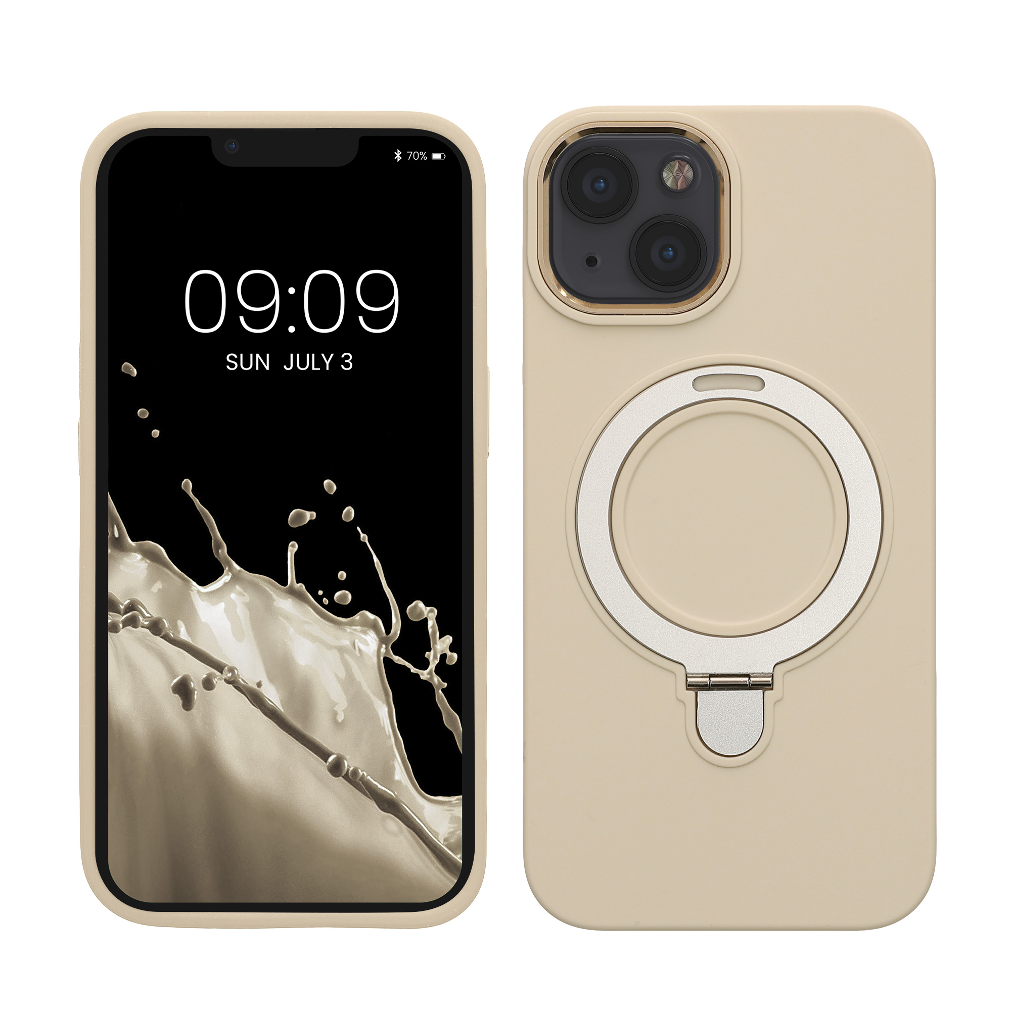 Silikonové pouzdro pro Apple iPhone 13 / iPhone 14 kalibri MagSafe - motiv měsíční svit