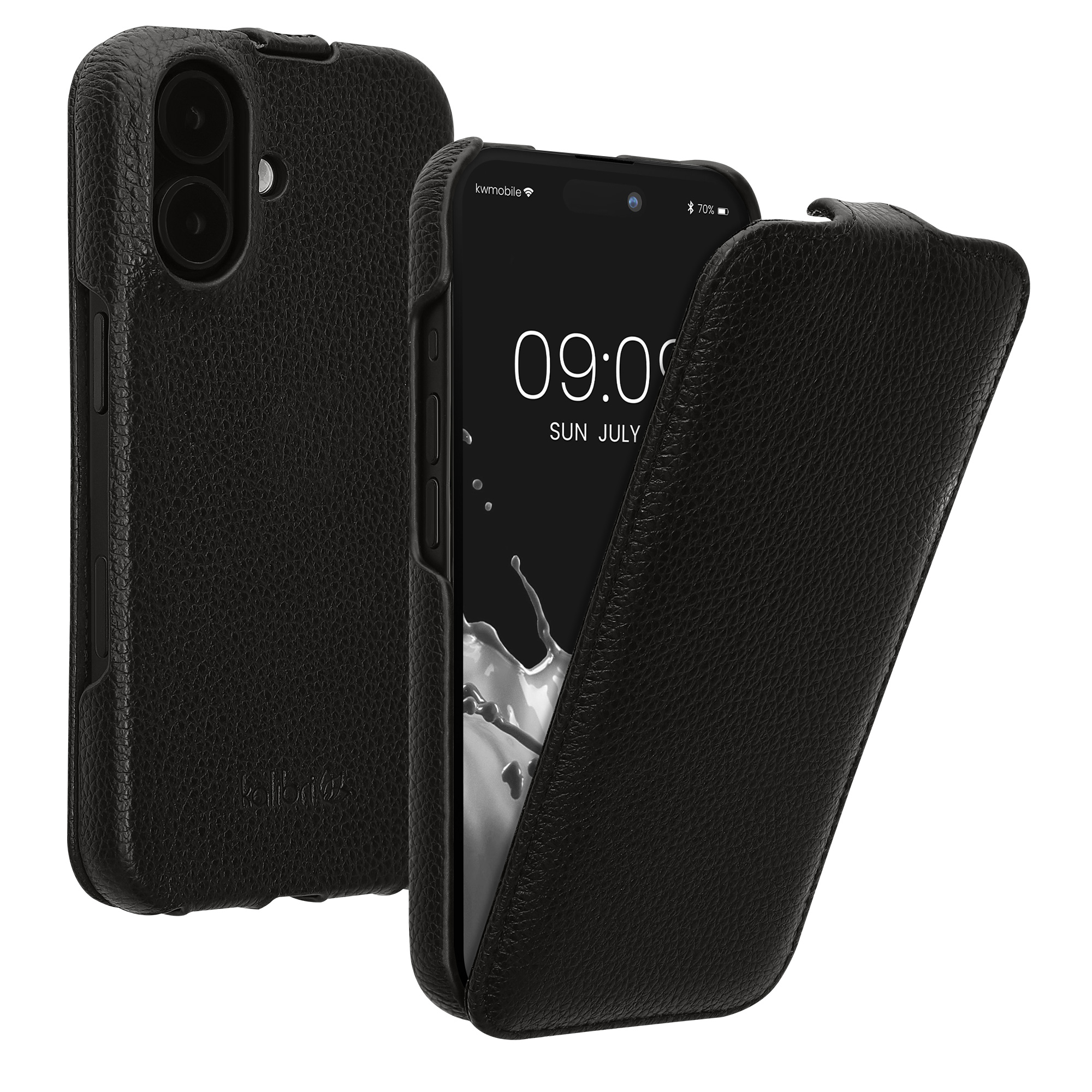 Flipové pouzdro pro Apple iPhone 16 kalibri tenké - černá