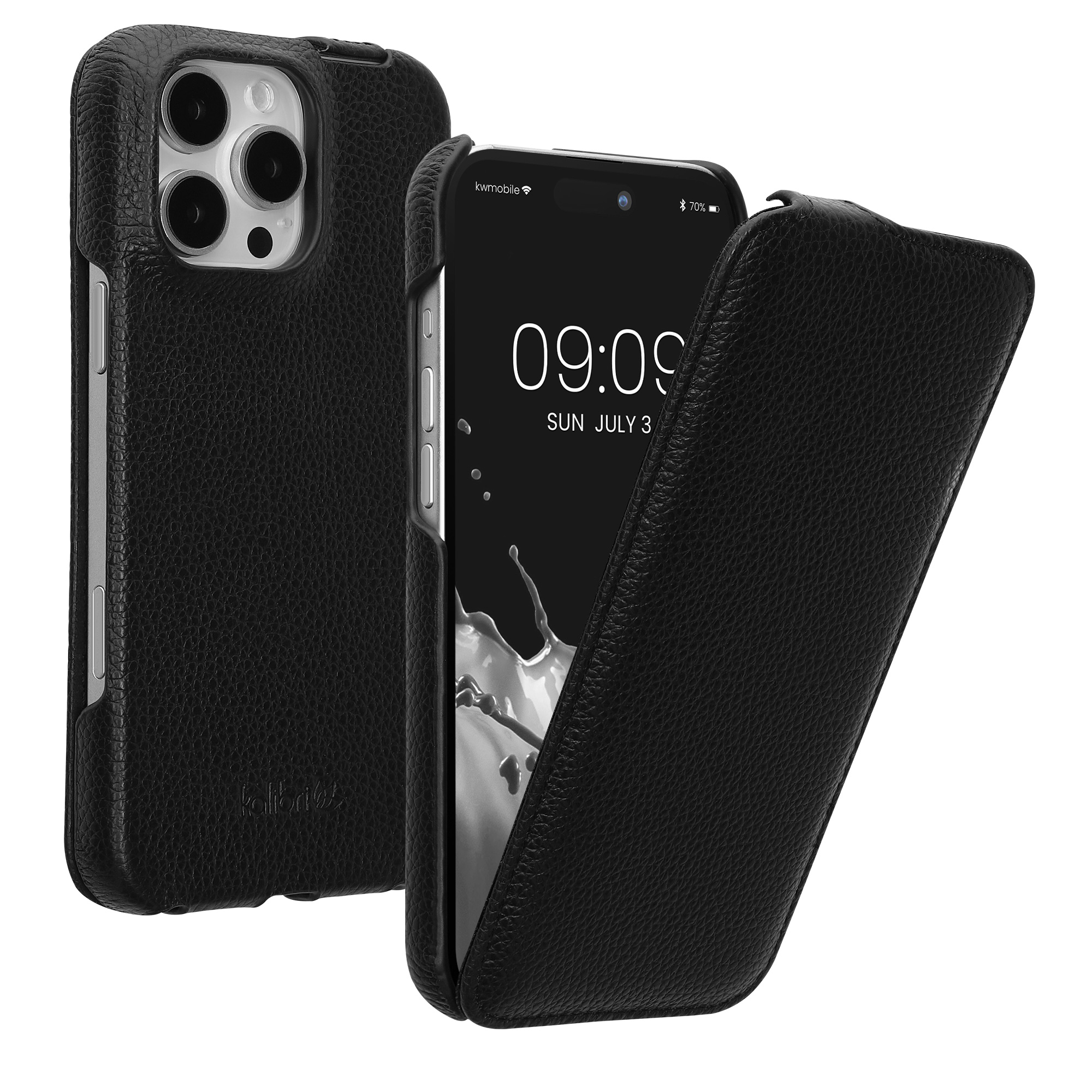 Flipové pouzdro Kalibri pro iPhone 16 Pro Max - černá