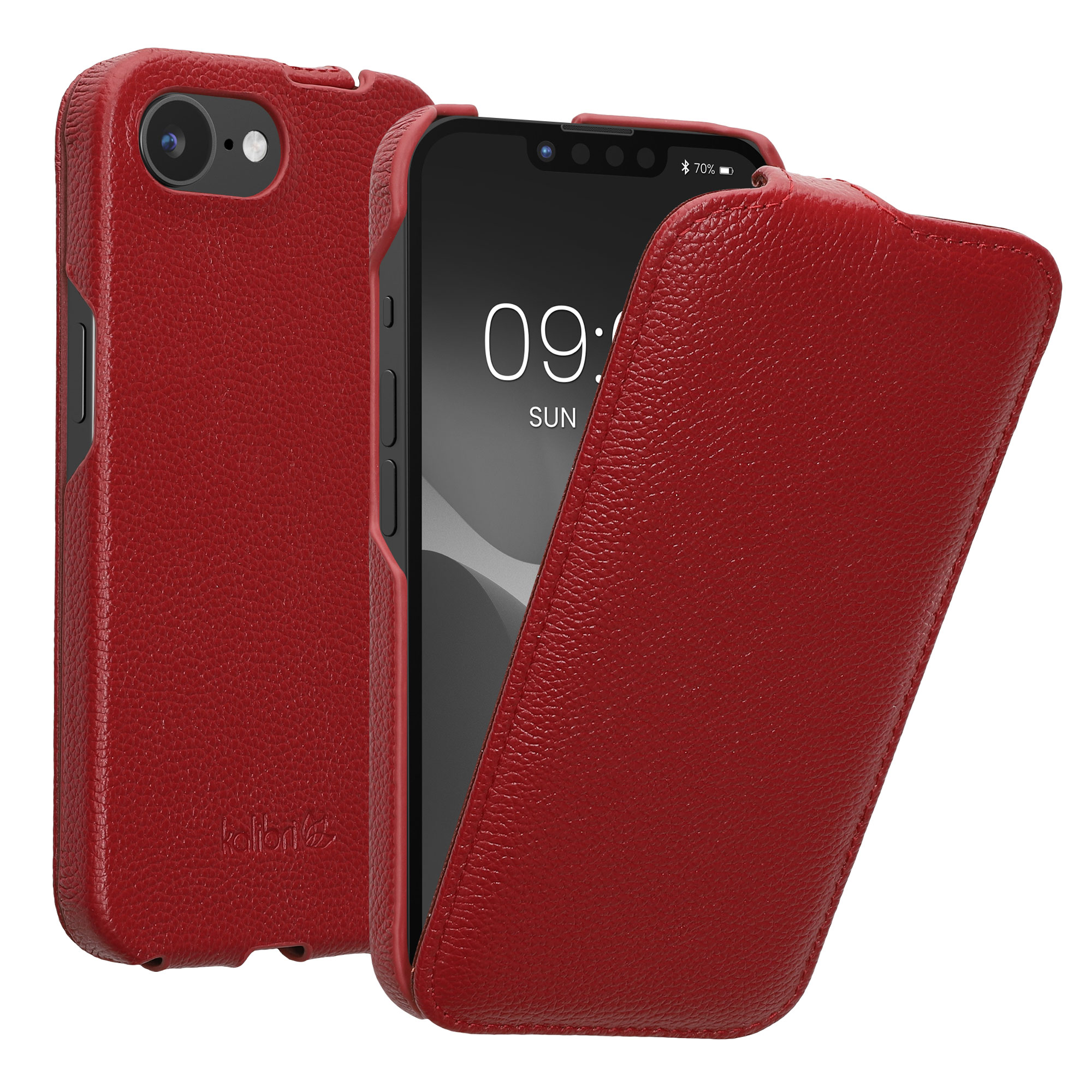 Flipové pouzdro Kalibri pro iPhone 17e / 16e - červená