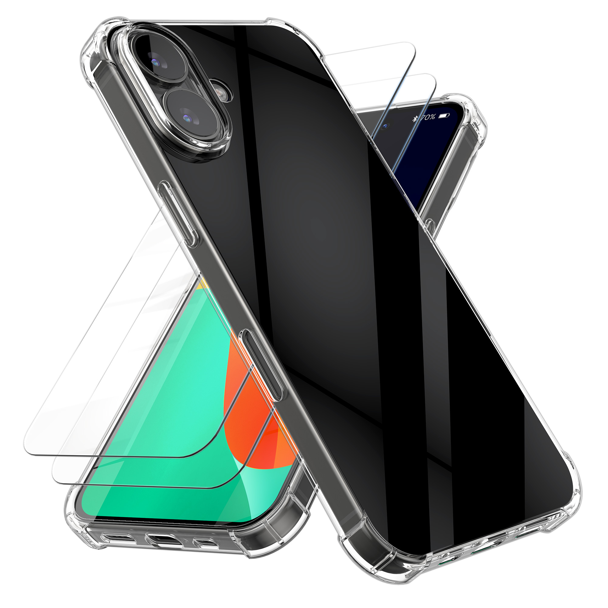 Ochranné sklo Kalibri pro iPhone 17 - transparentní