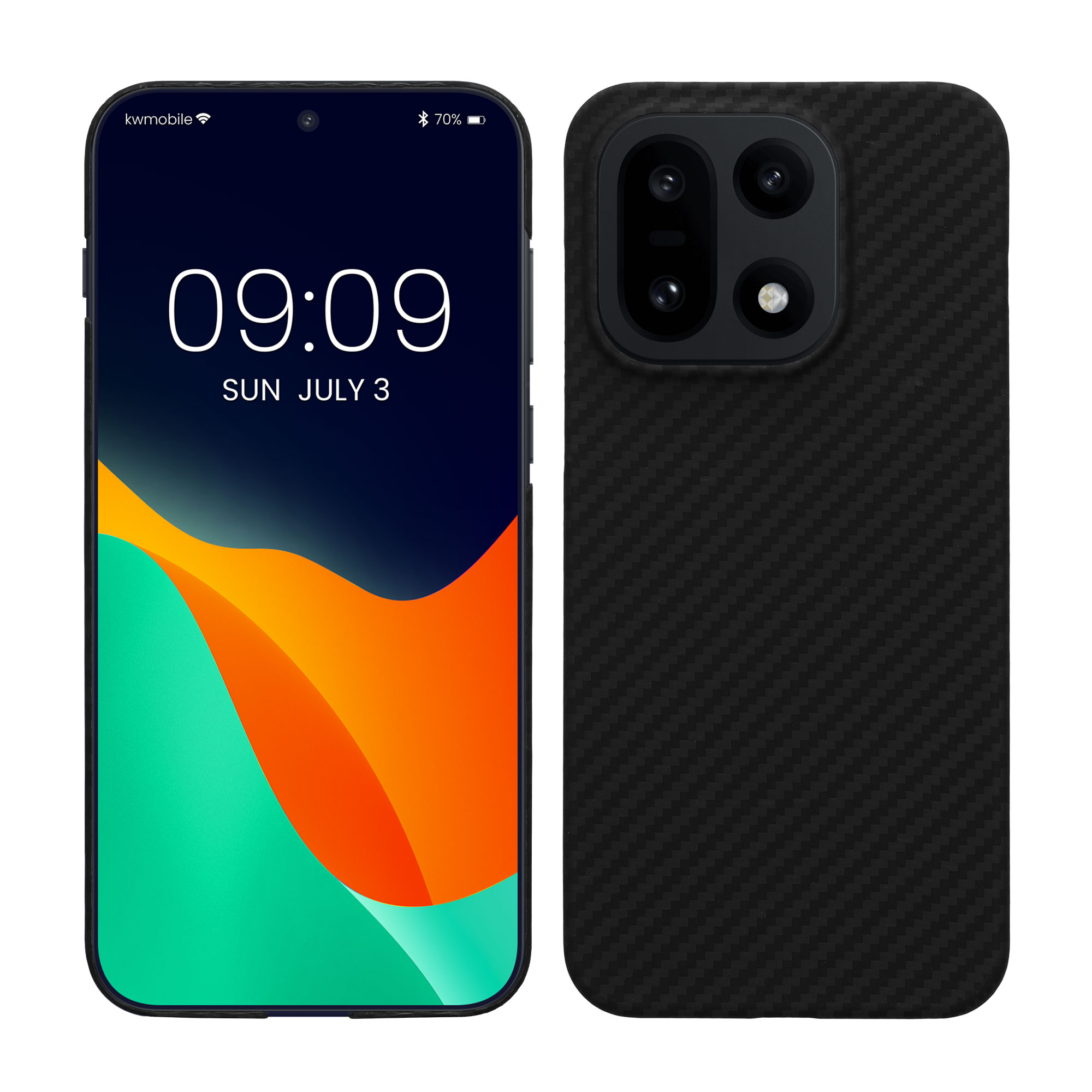 Tenký aramidový kryt pro OnePlus 15, lehký, s matným strukturovaným povrchem kalibri ‑ matná černá