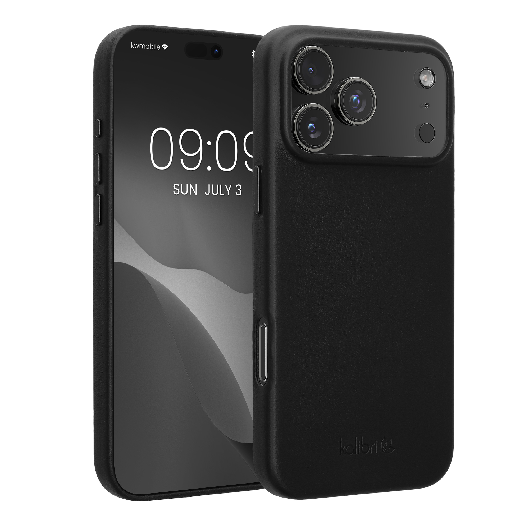 Pouzdro pro Apple iPhone 18 Pro Max / iPhone 17 Pro Max kalibri z pravé kůže - černá