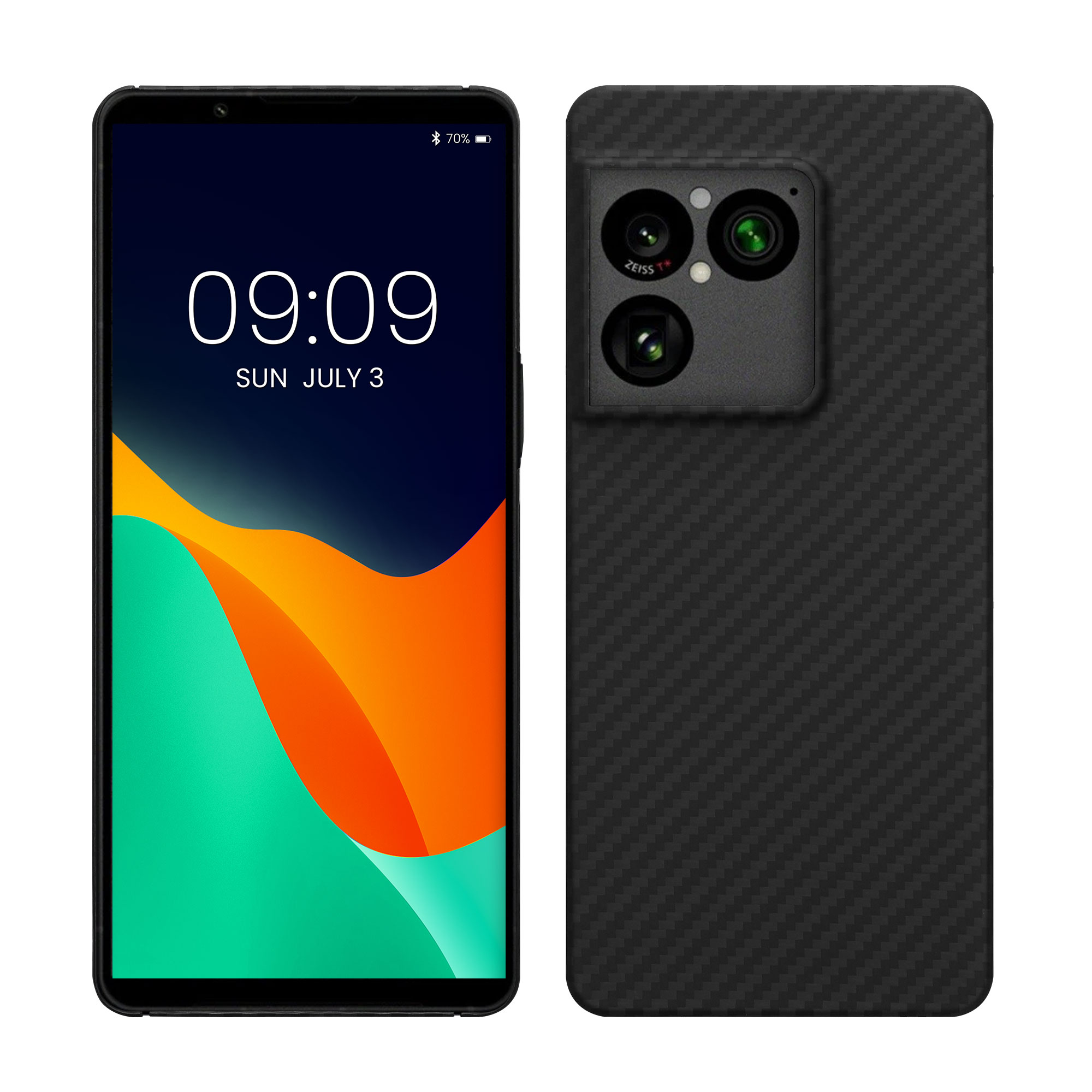 Pouzdro z aramidového vlákna pro Sony Xperia 1 VIII kalibri tenké - matná černá