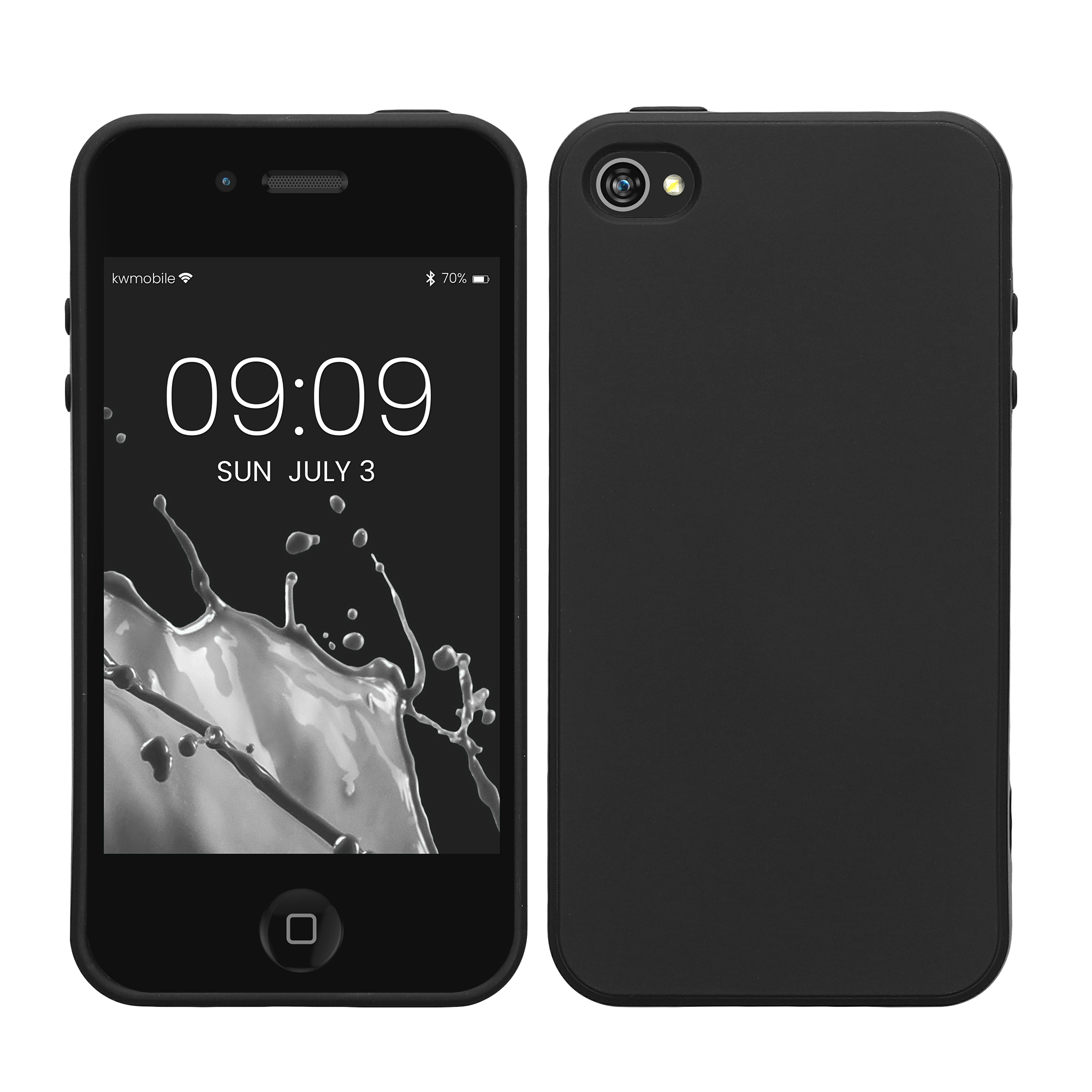 Silikonový kryt kwmobile pro Apple iPhone 4 / 4S - černá