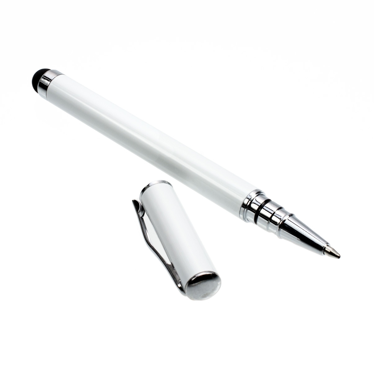 Stylus s propiskou 2v1 kwmobile - pro smartphony a tablety s dotykovým displejem