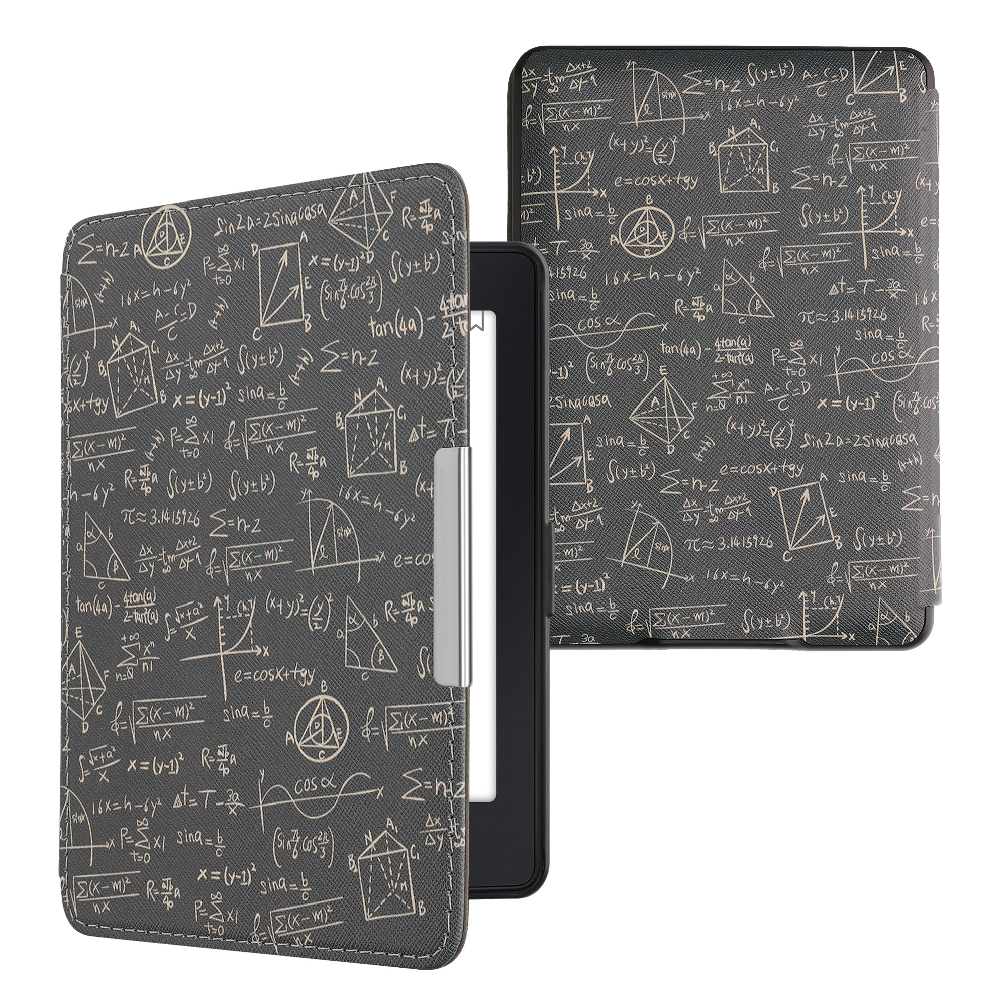 Pouzdro na čtečku kwmobile Kindle Paperwhite - Equation - zelená / žlutá