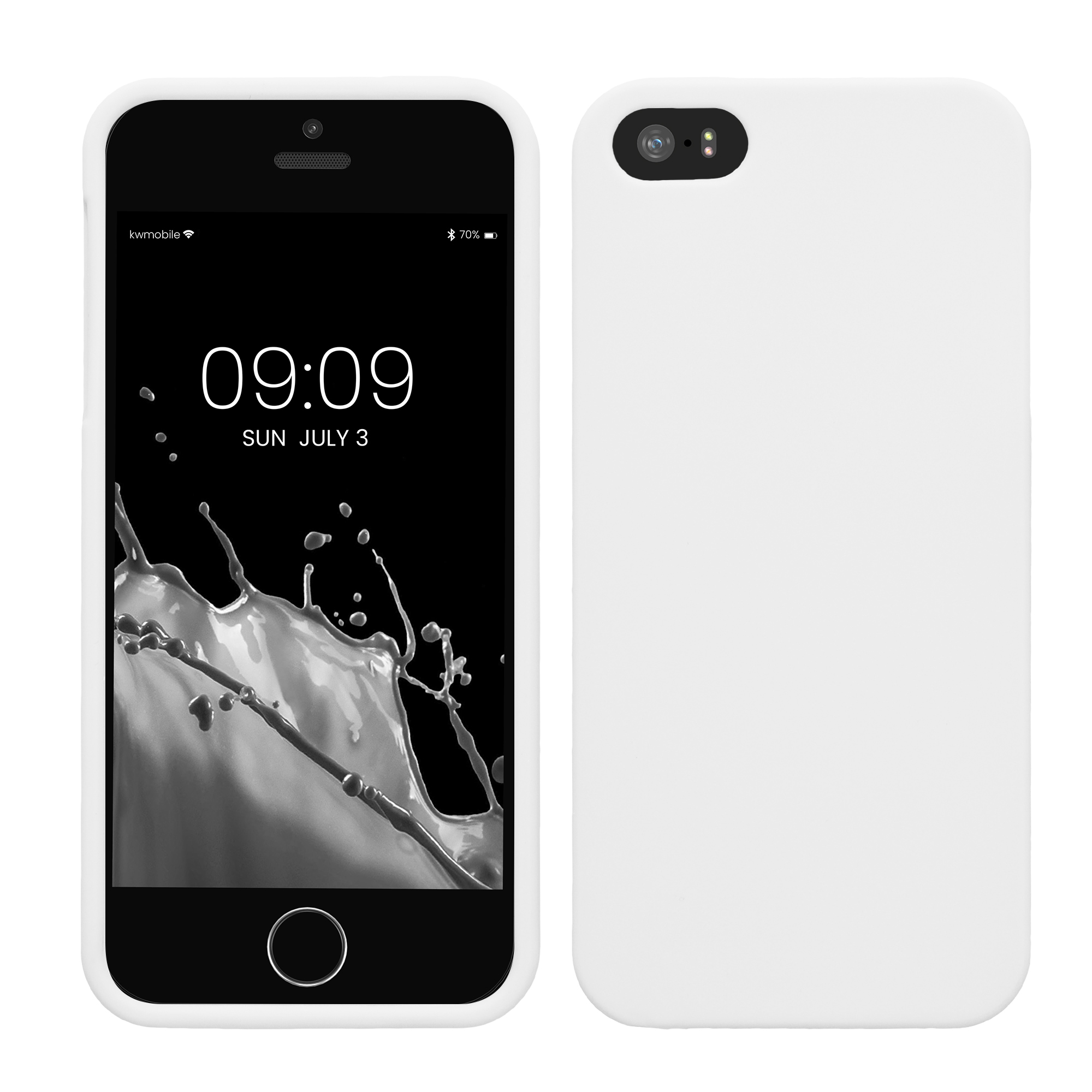 Silikonový kryt kwmobile pro Apple iPhone SE (1.Gen 2016) / iPhone 5 / iPhone 5S - bílá
