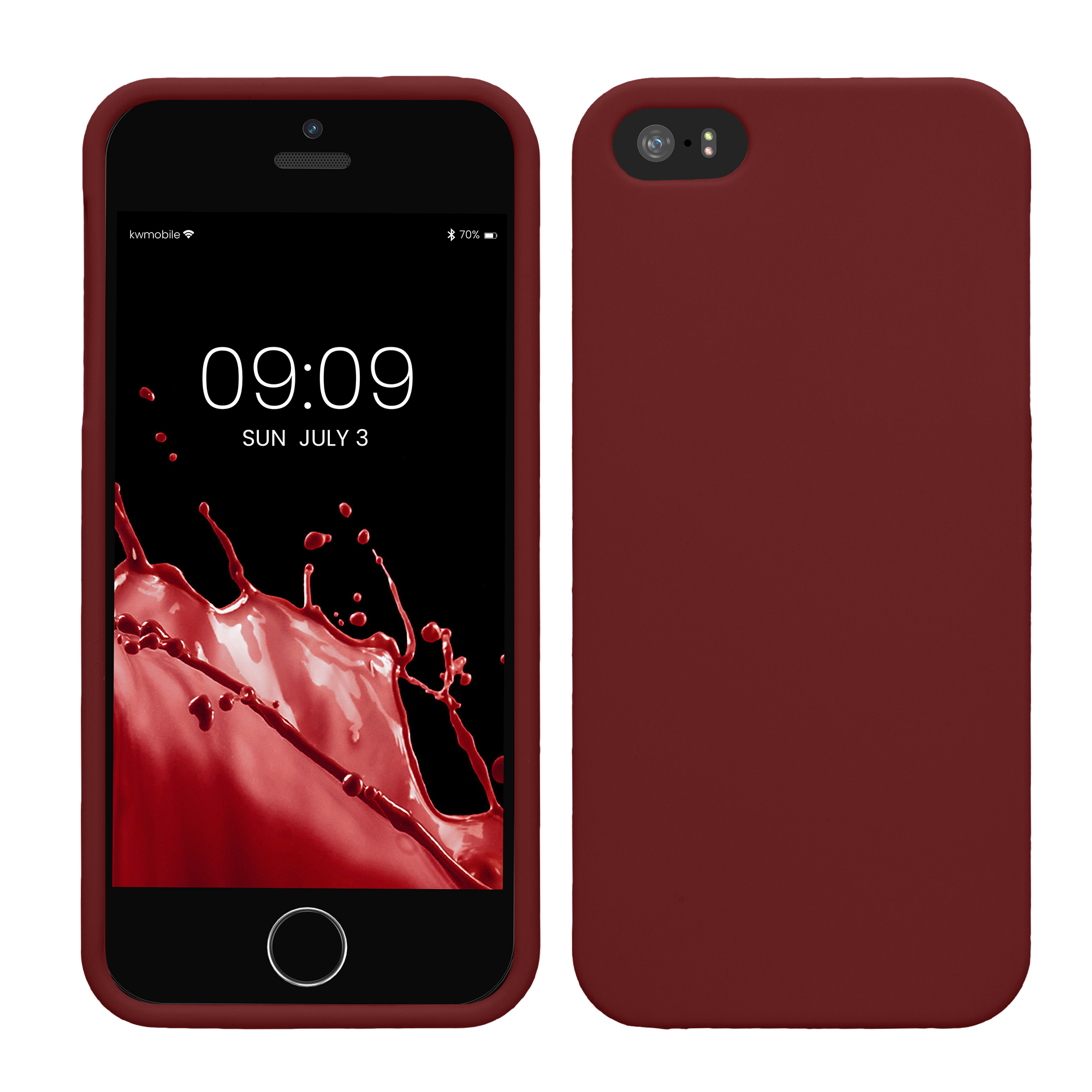 Silikonový kryt kwmobile pro Apple iPhone SE (1.Gen 2016) / iPhone 5 / iPhone 5S - fialová