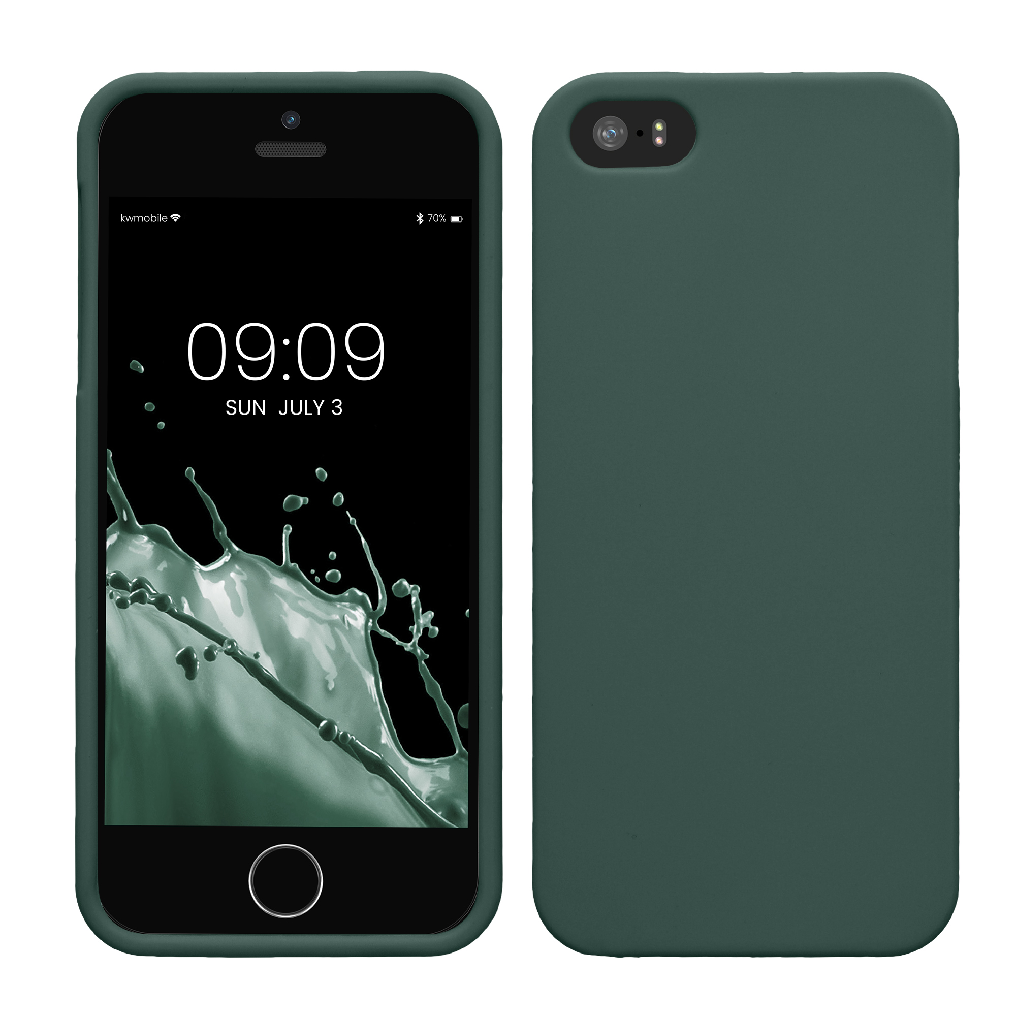 Silikonový TPU kryt kwmobile pro iPhone SE (1. generace 2016) / iPhone 5 / iPhone 5S - modrozelená
